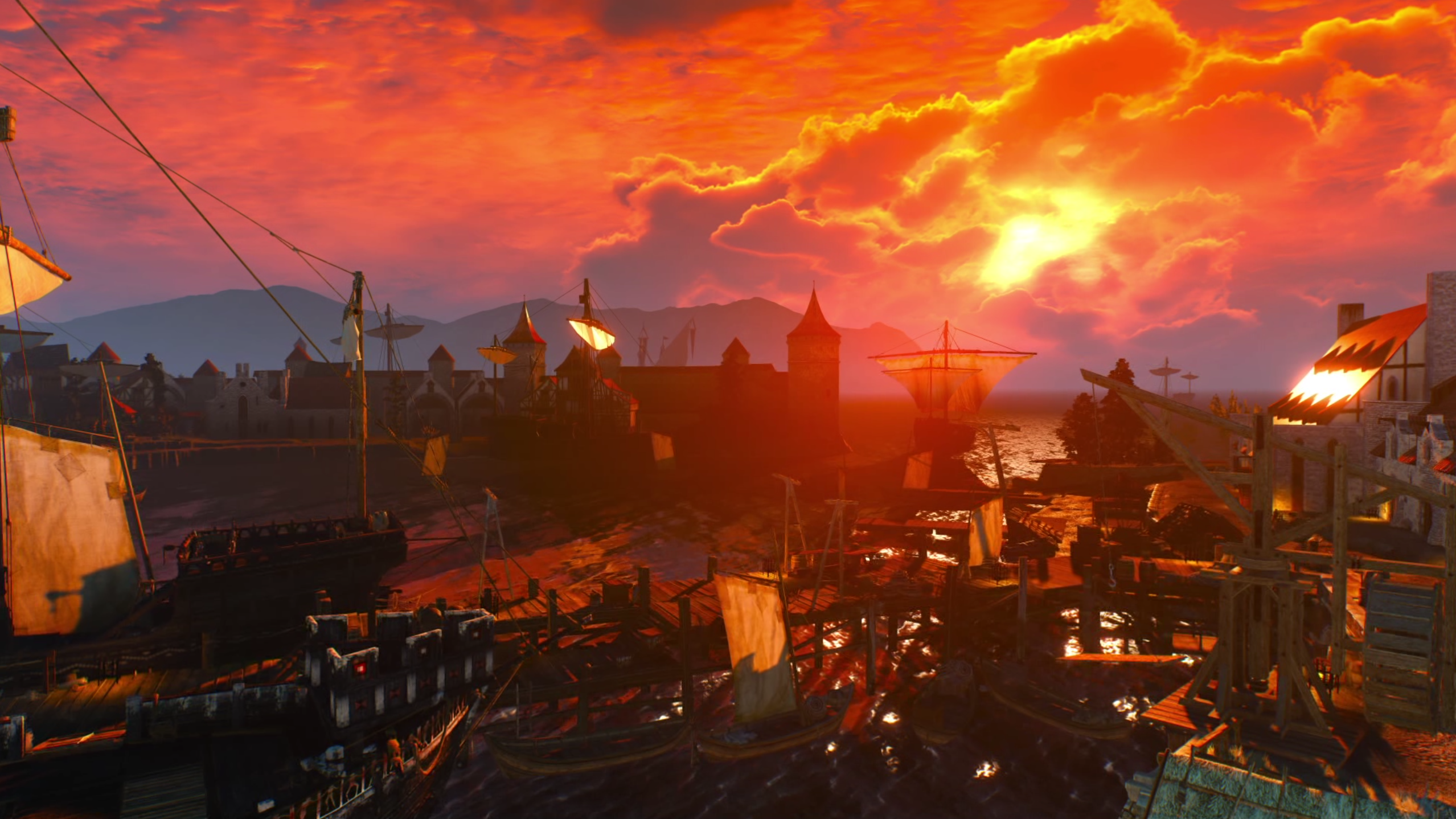 PC Gaming The Witcher The Witcher 3 Wild Hunt Landscape Cirilla Ciri Triss Merigold Geralt Of Rivia  2557x1438