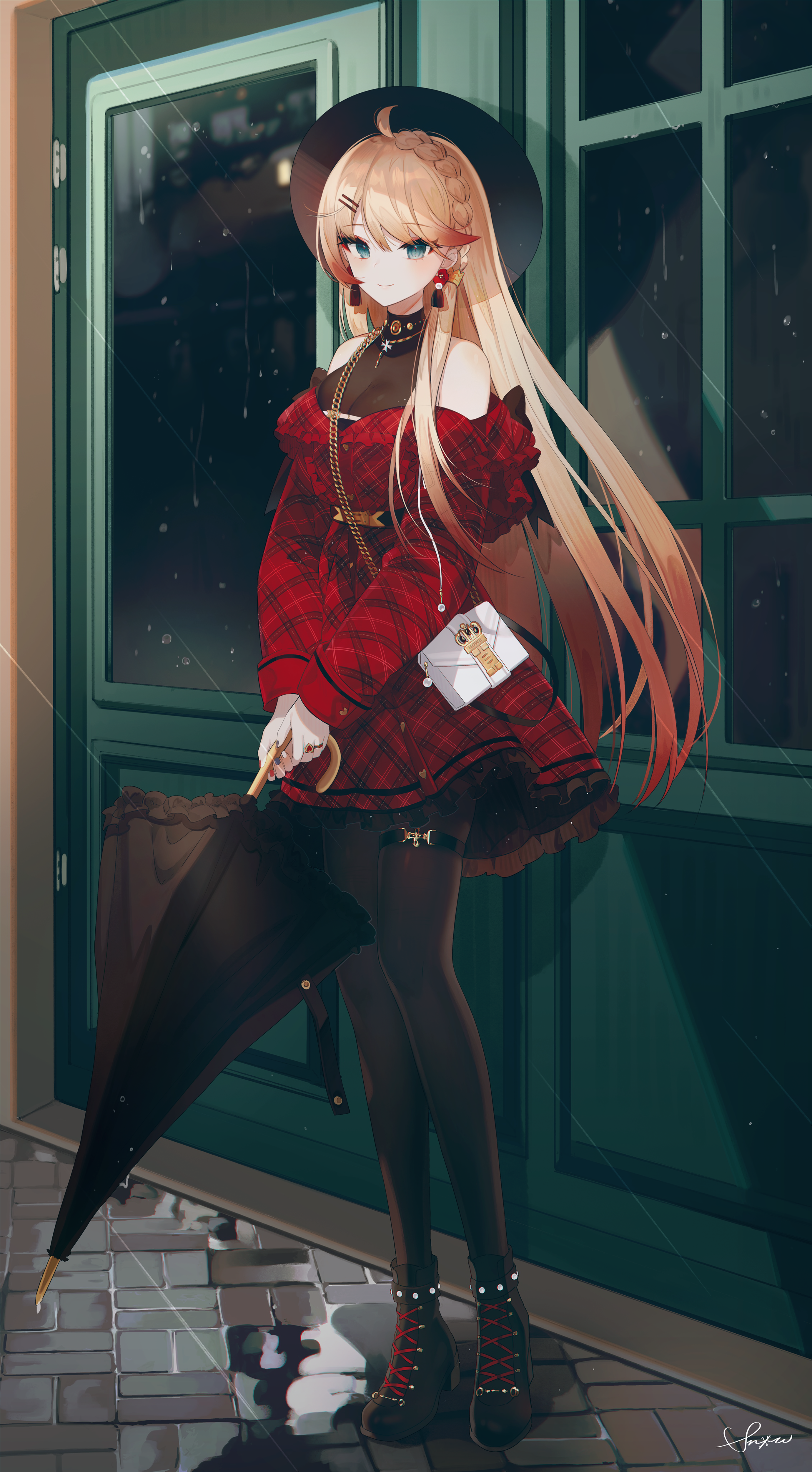 Anime Anime Girls Digital Art Artwork 2D Portrait Display Vertical Dress Umbrella Azur Lane Snow Is 2760x5000