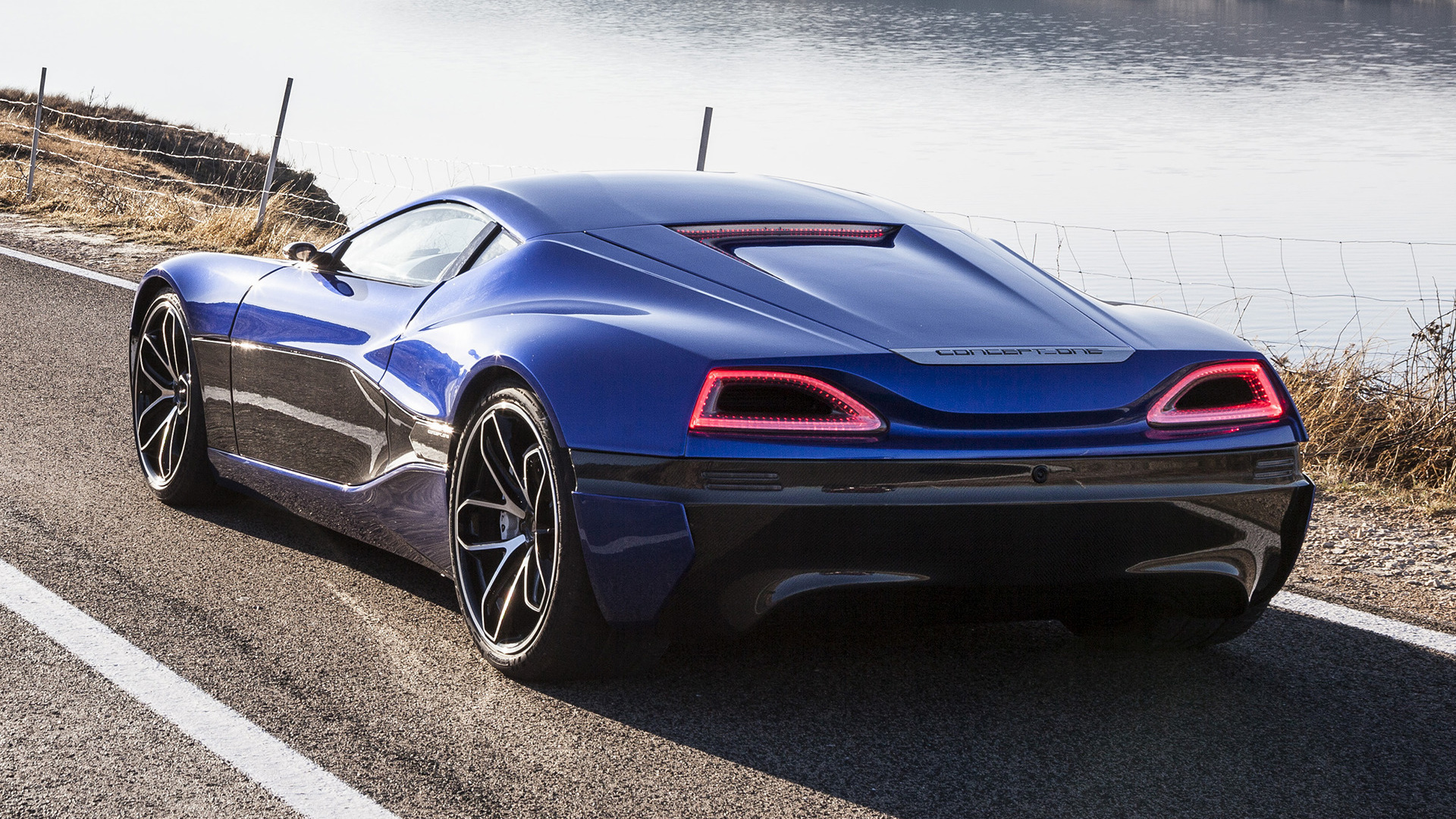 Blue Car Car Concept Car Rimac Concept One Sport Car 1920x1080