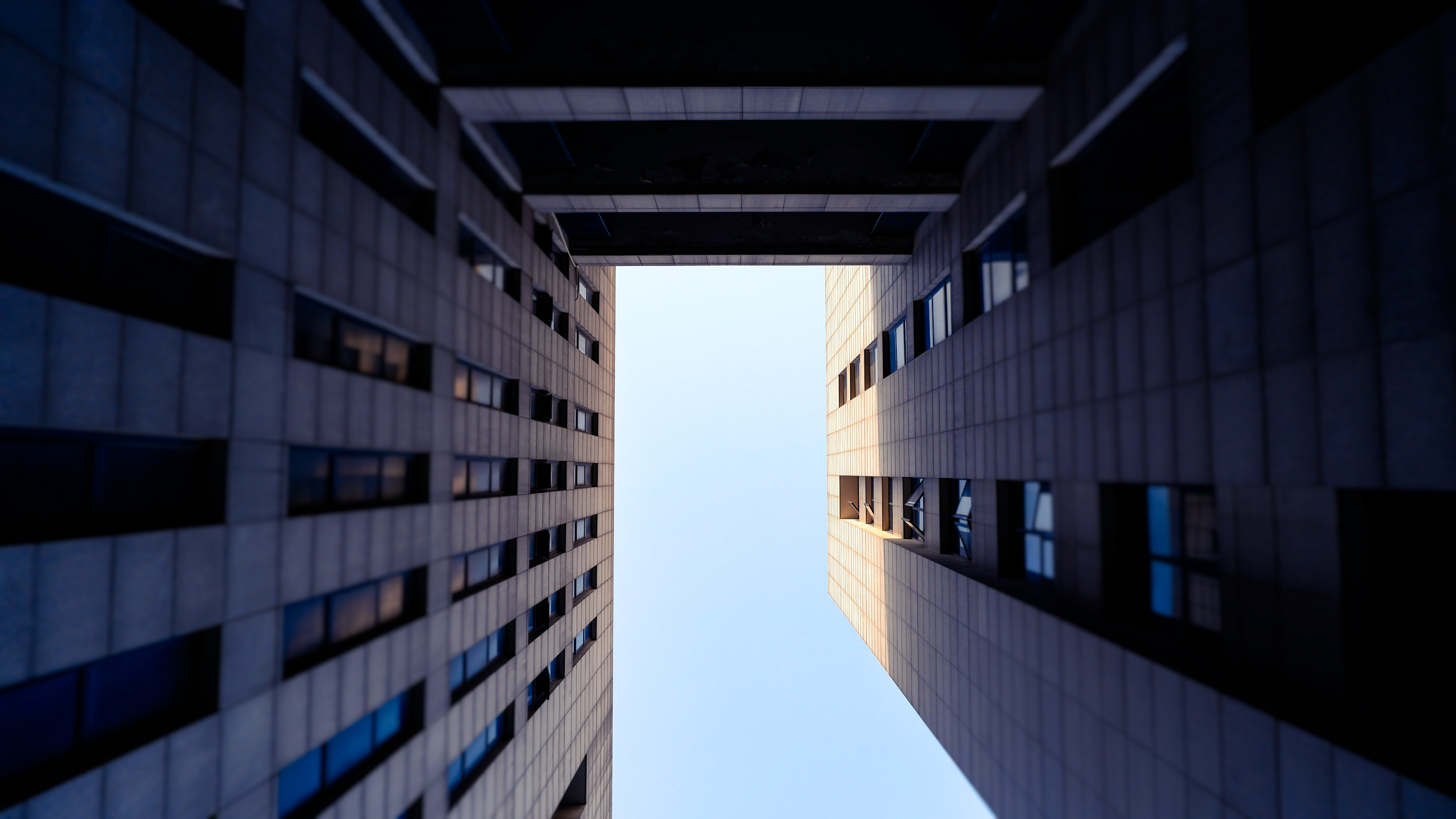 Building Window Sky Worms Eye View Modern Architecture Low Angle 3000x1688