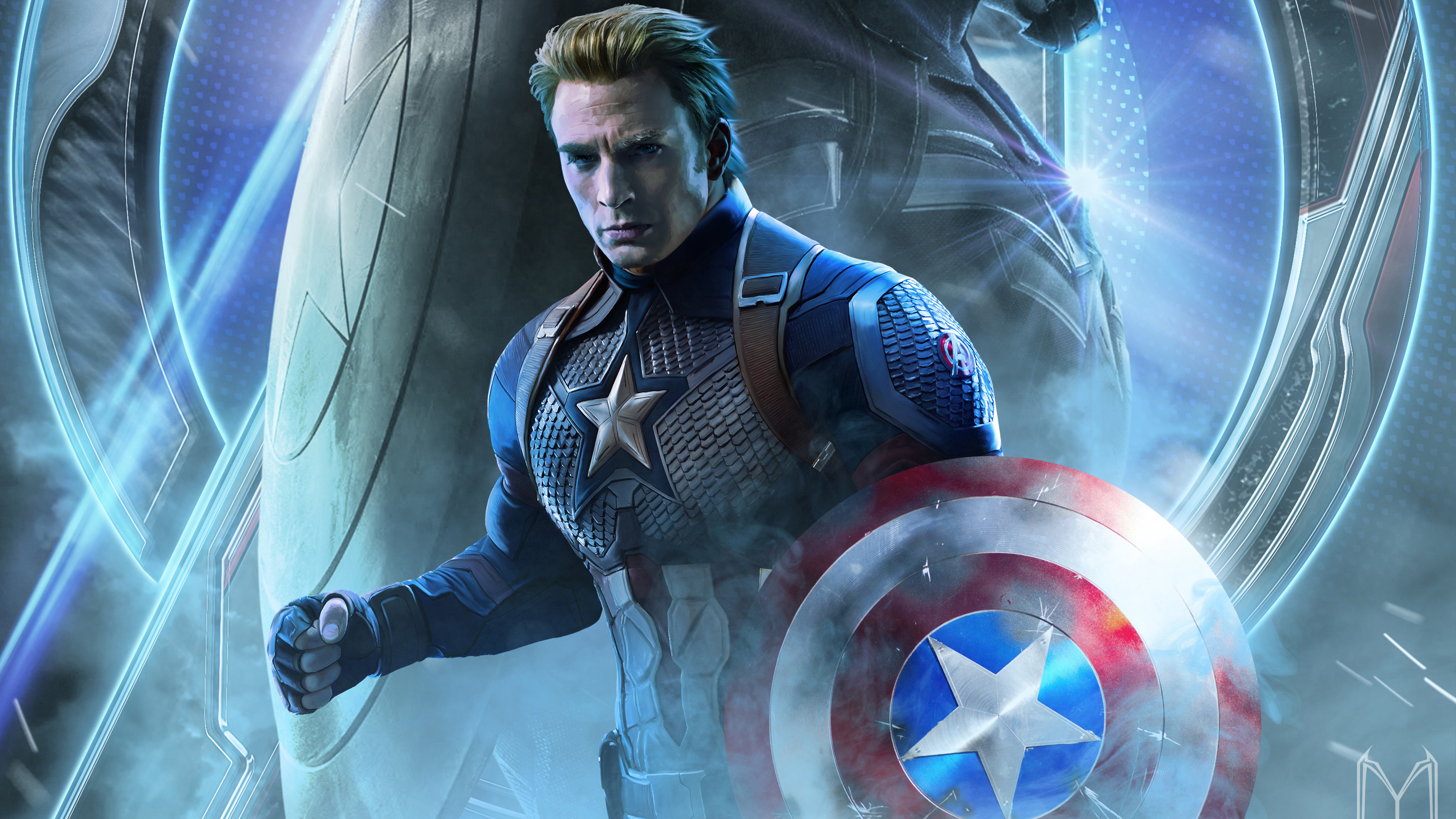 Avengers Endgame Captain America Chris Evans Steve Rogers 3000x1688
