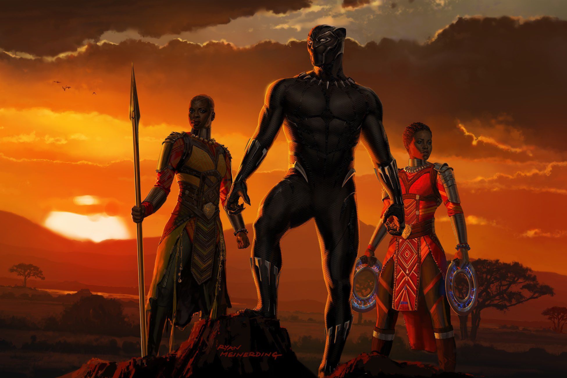 Black Panther Marvel Cinematic Universe MCU Wakanda Tchalla 1950x1300