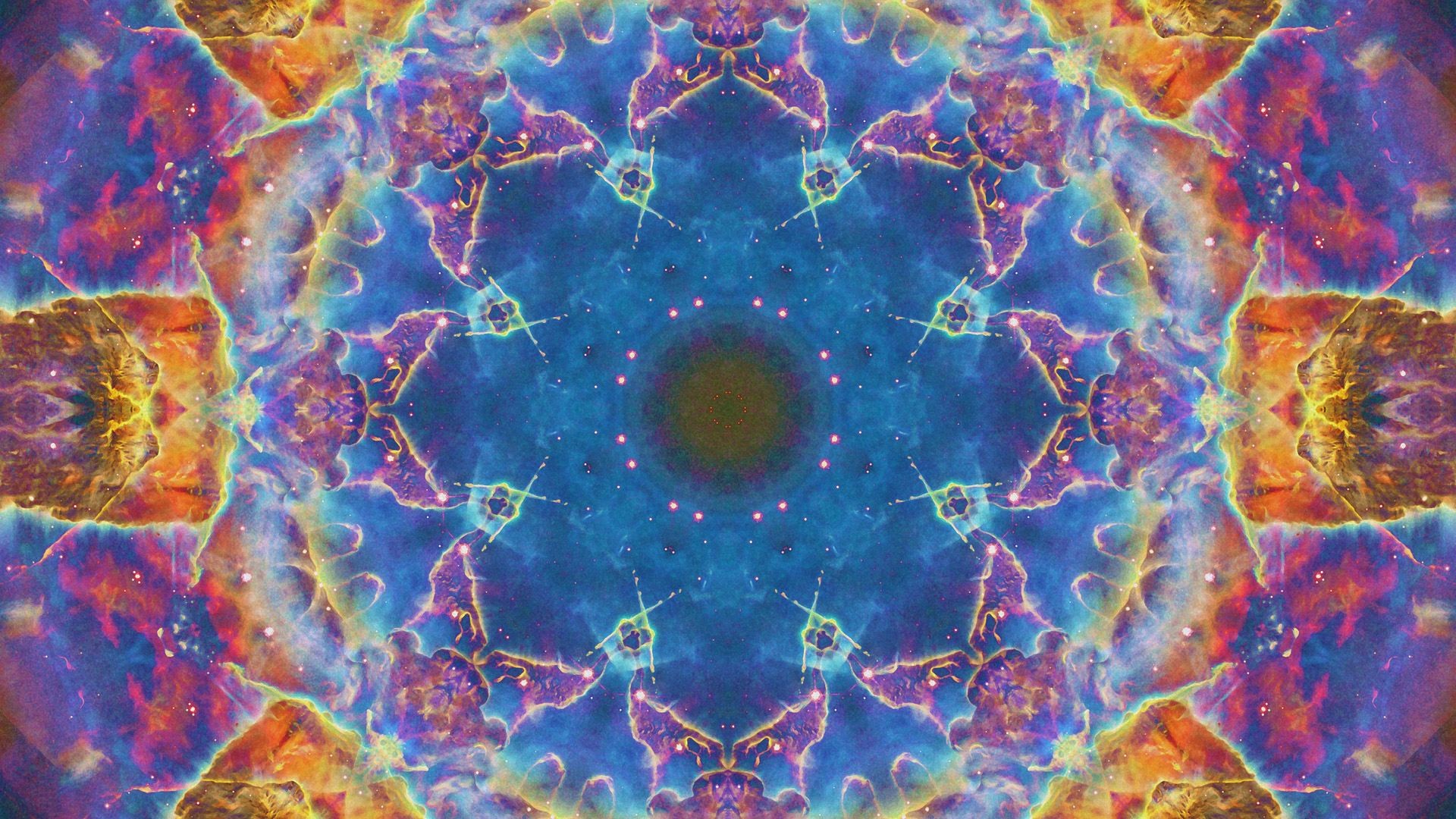 Abstract Artistic Digital Art Energy Mandala Manipulation Pattern Space 1920x1080