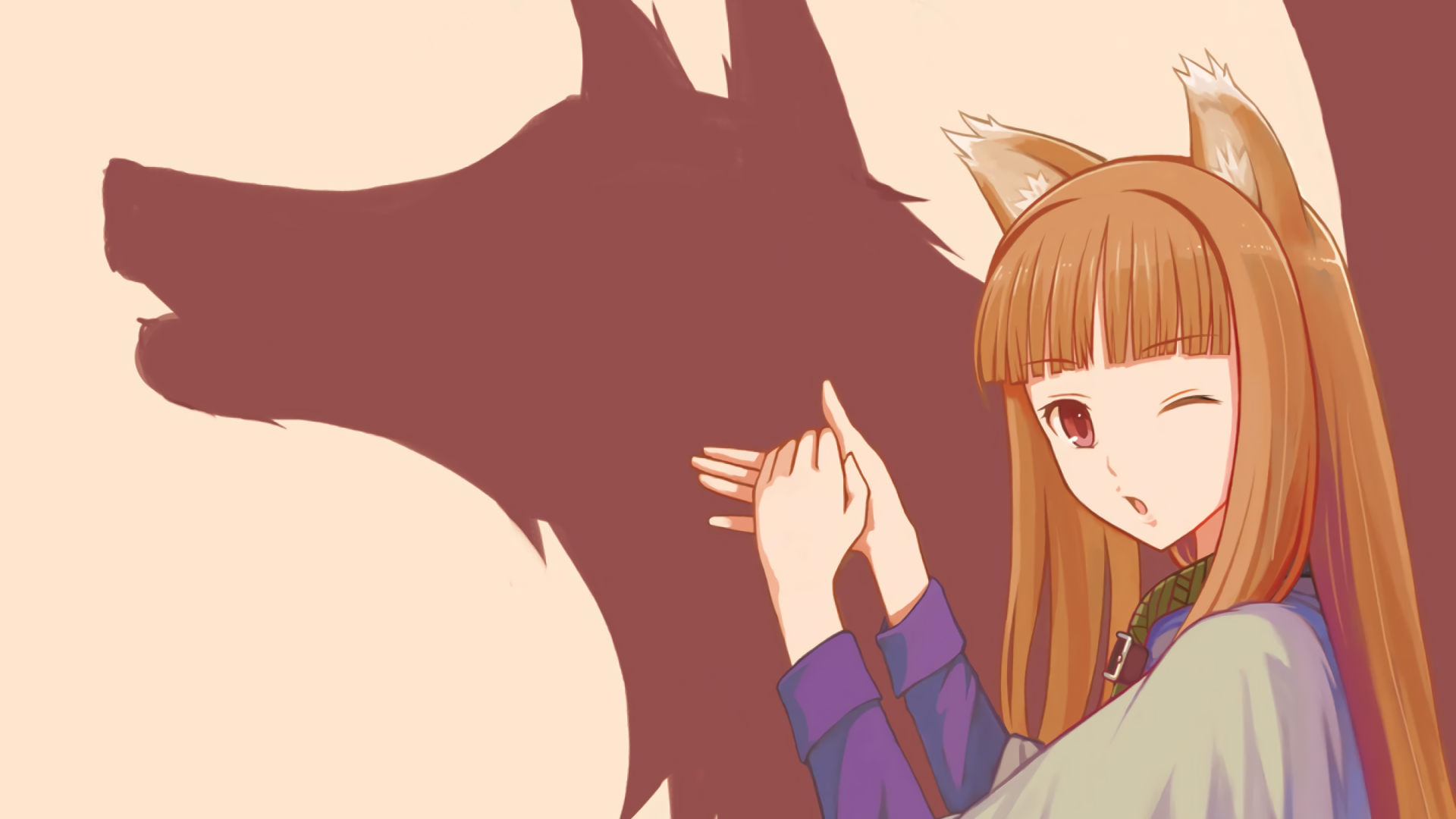 Wolf Anime Fox Ears Fox Girl Spice And Wolf Holo Spice And Wolf 1920x1080