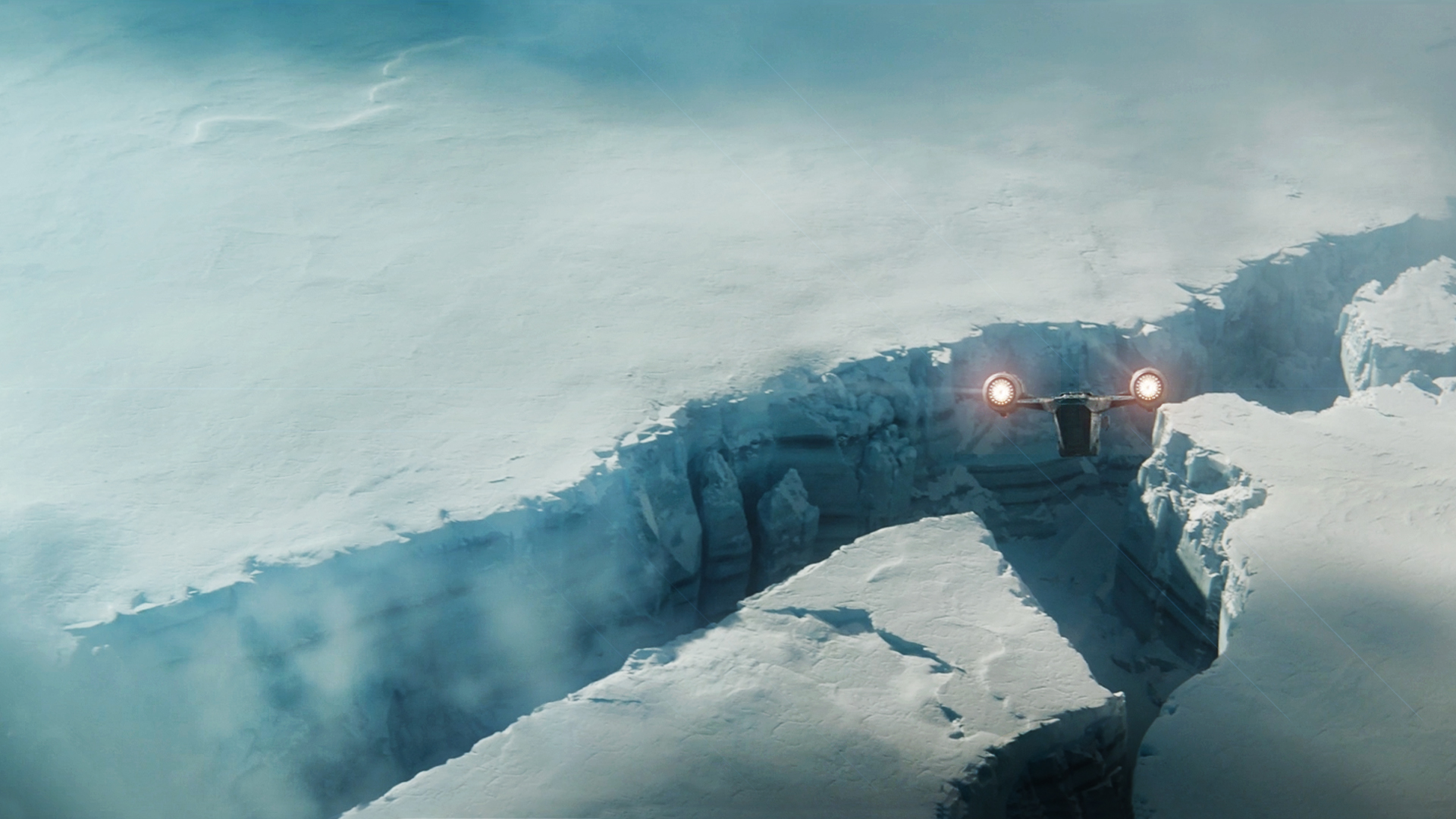 Star Wars The Mandalorian Movie Poster Movie Screenshots Snow Spaceship 1920x1080