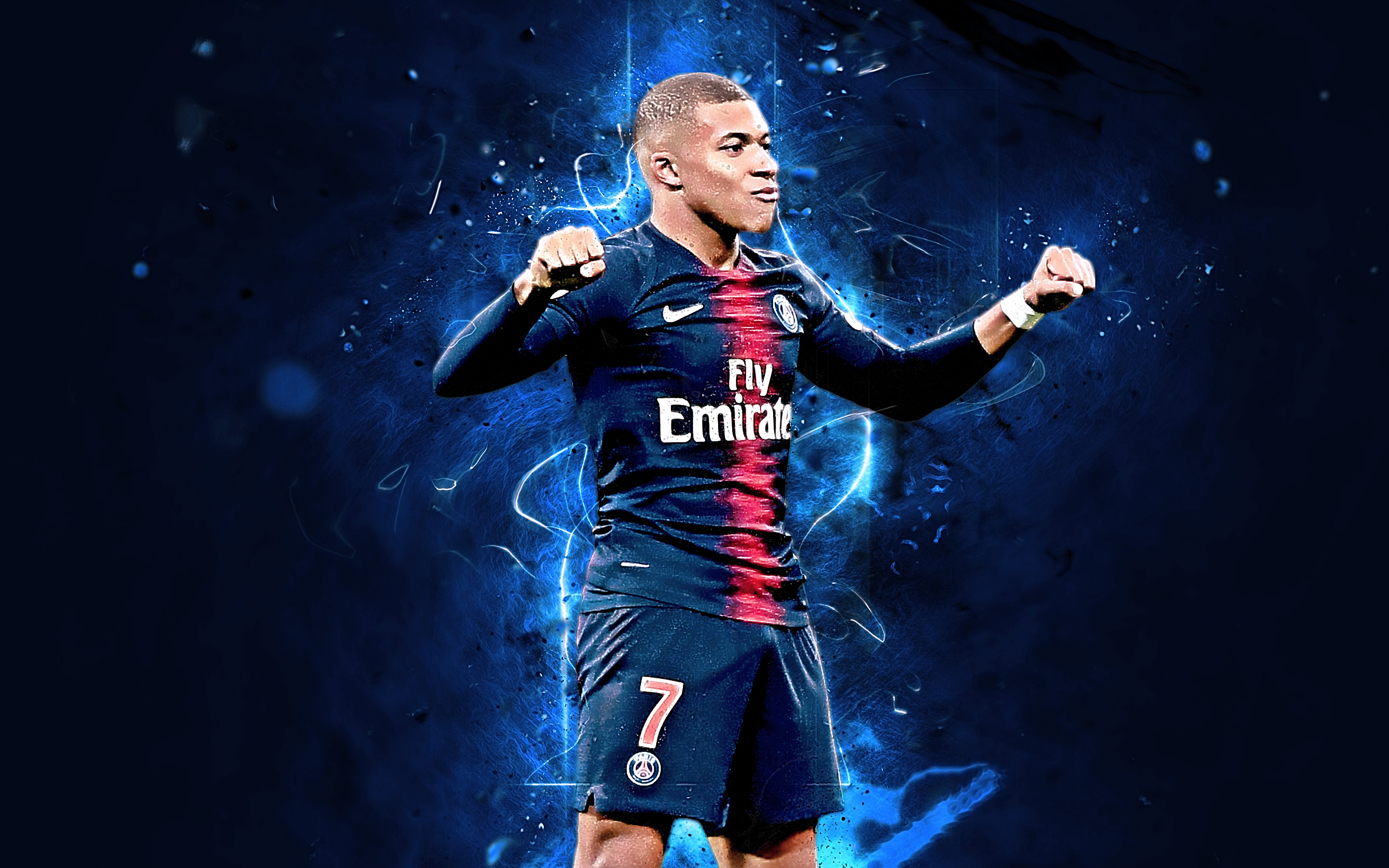 Kylian Mbappe Paris Saint Germain F C Soccer 2880x1800