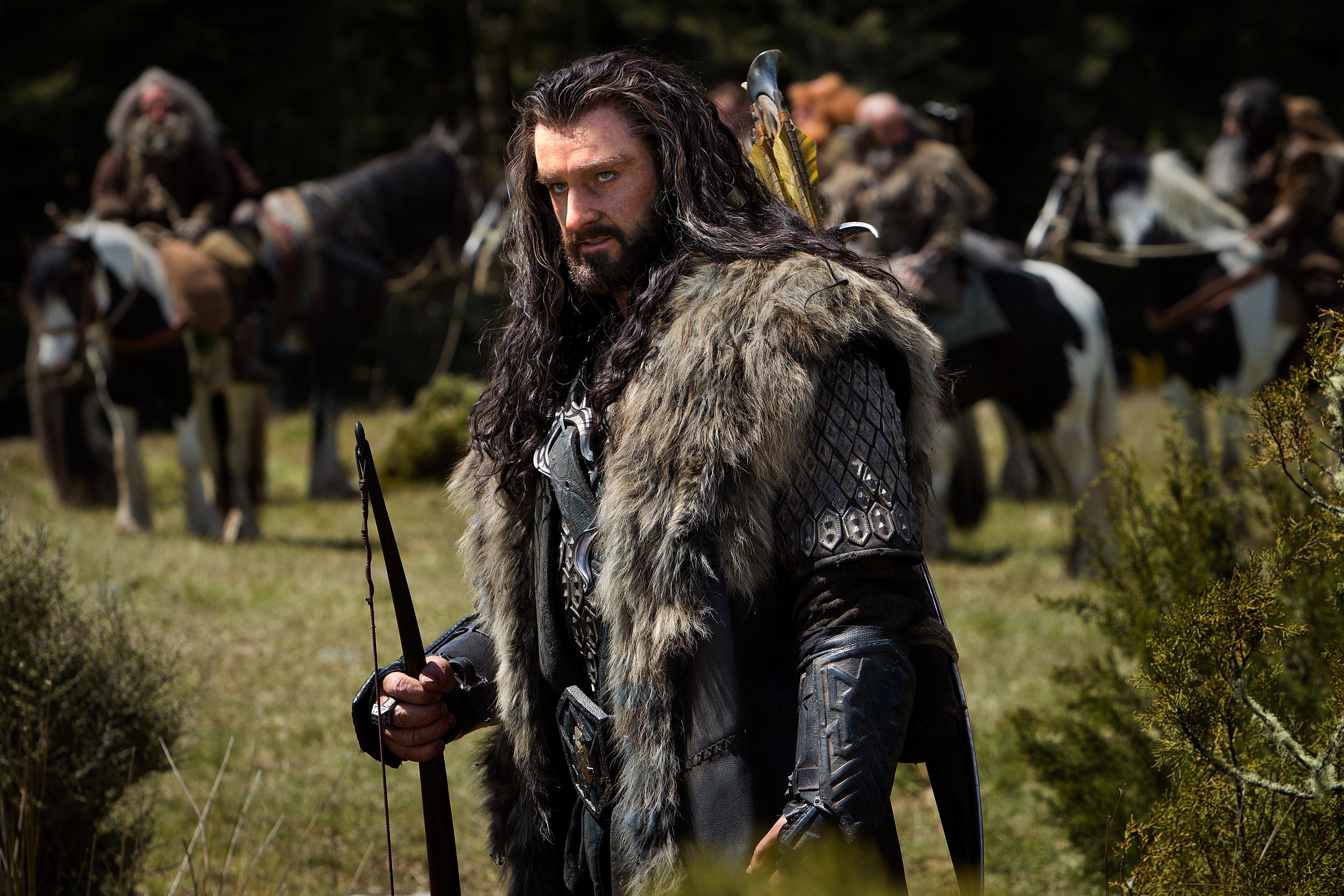 Beard Long Hair Man Richard Armitage The Hobbit Warrior 4896x3264