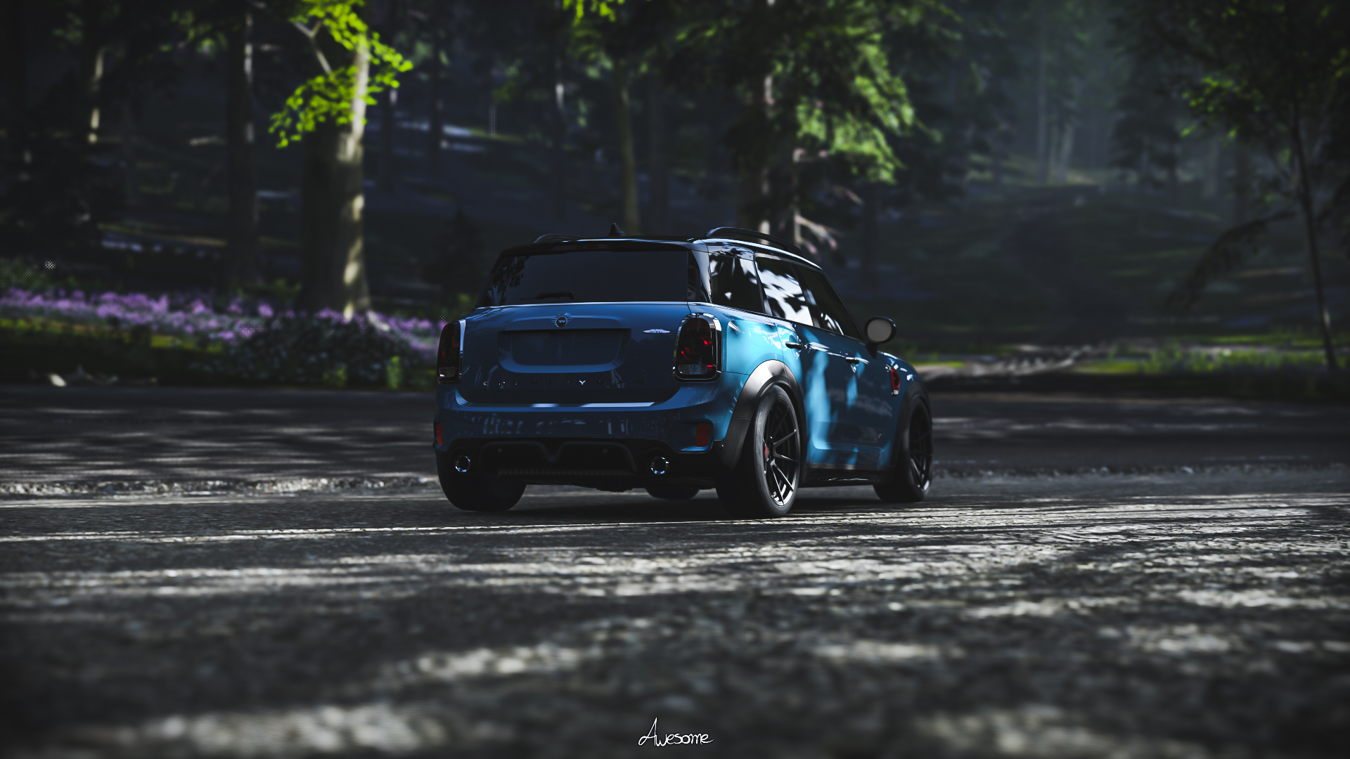 Mini JCW Mini Mini Countryman Car Vehicle Video Games Forza Forza Horizon 4 1920x1080