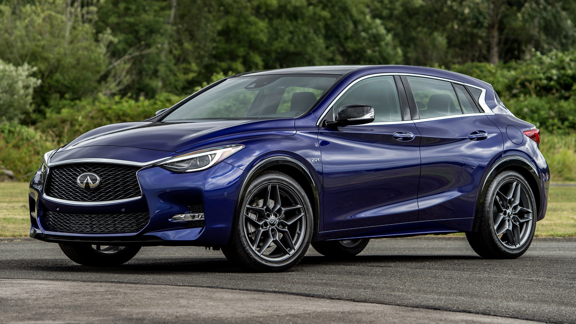 Blue Car Car Compact Car Crossover Car Infiniti Qx30 Luxury Car Suv 1920x1080