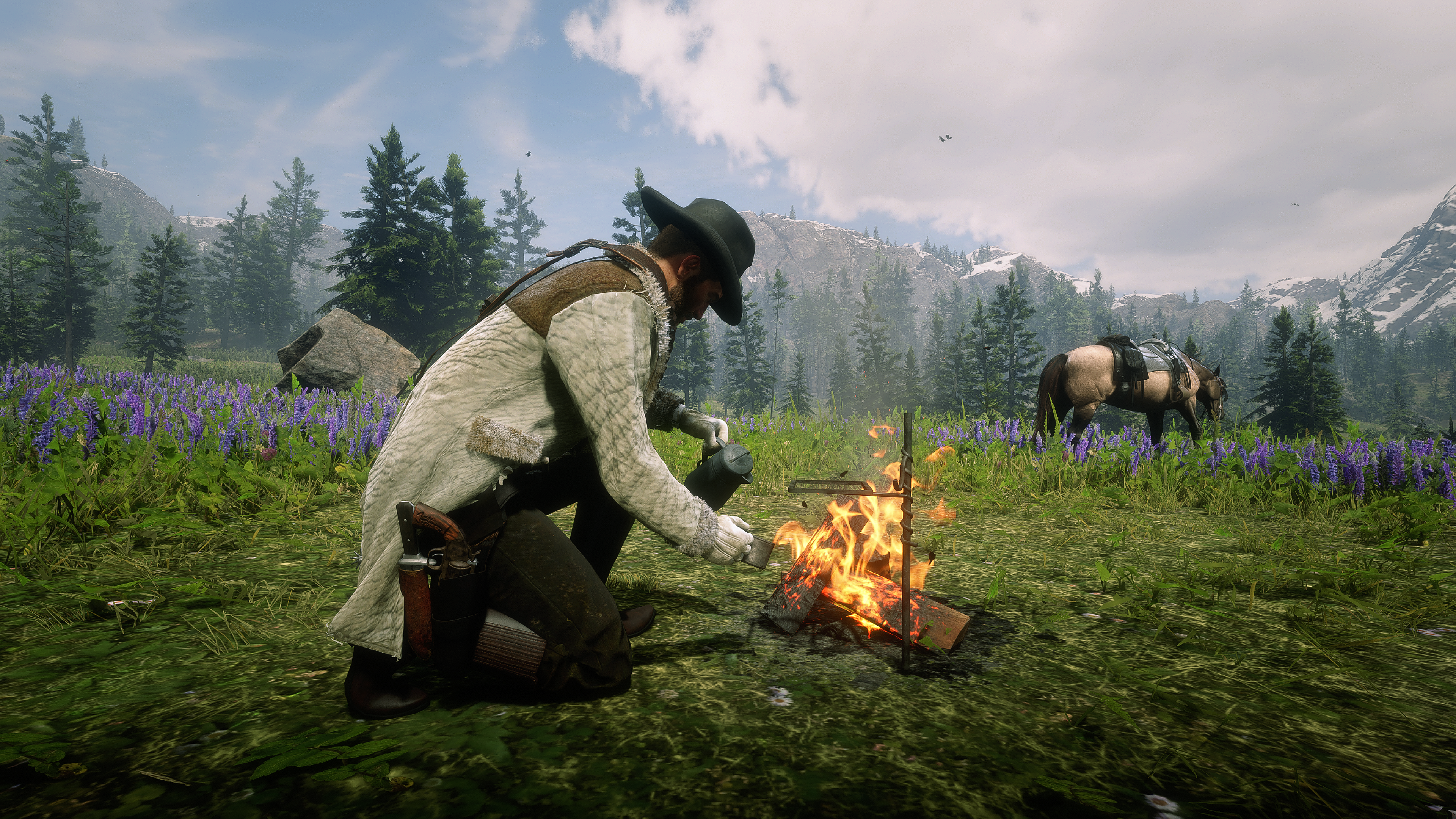 Video Games PC Gaming Nvidia Red Dead Redemption 2 3840x2160
