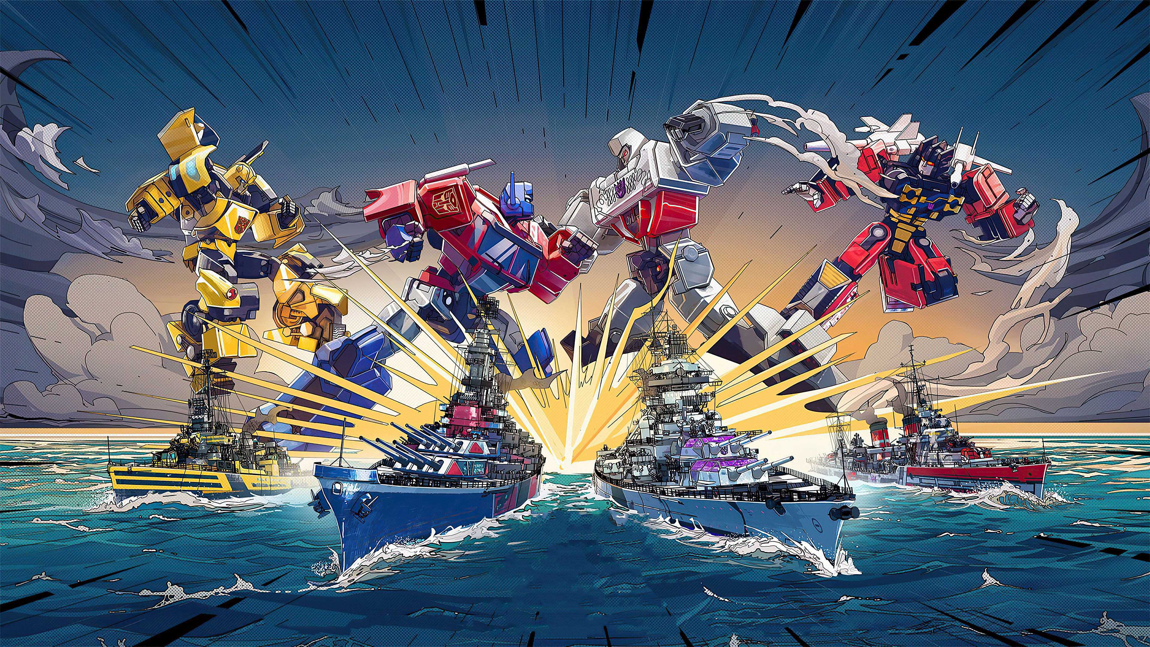 Bumblebee Transformers Optimus Prime Transformers Warship World Of Warships 3840x2160
