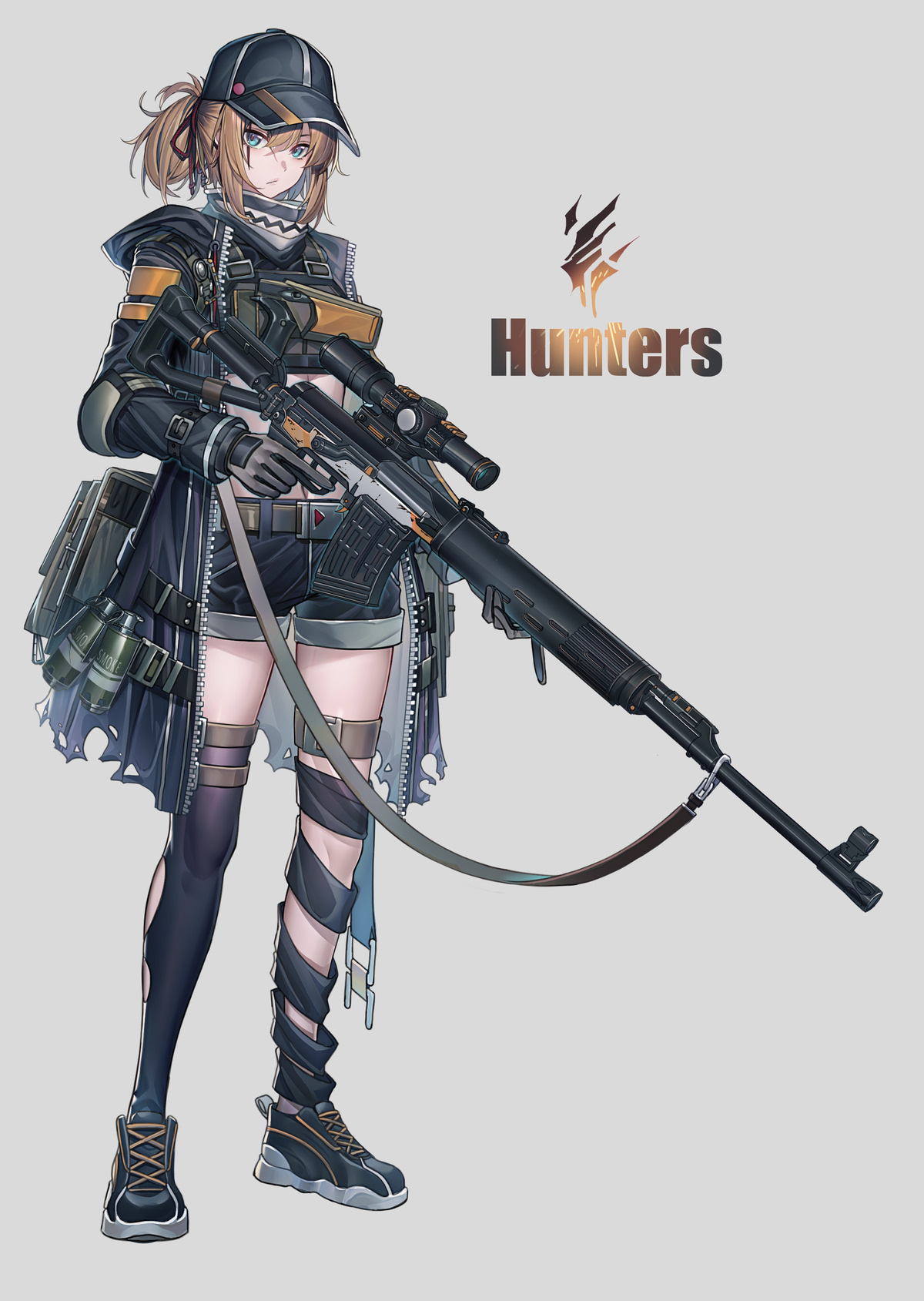 ECHJ Anime Anime Girls Girl With Weapon 1200x1689