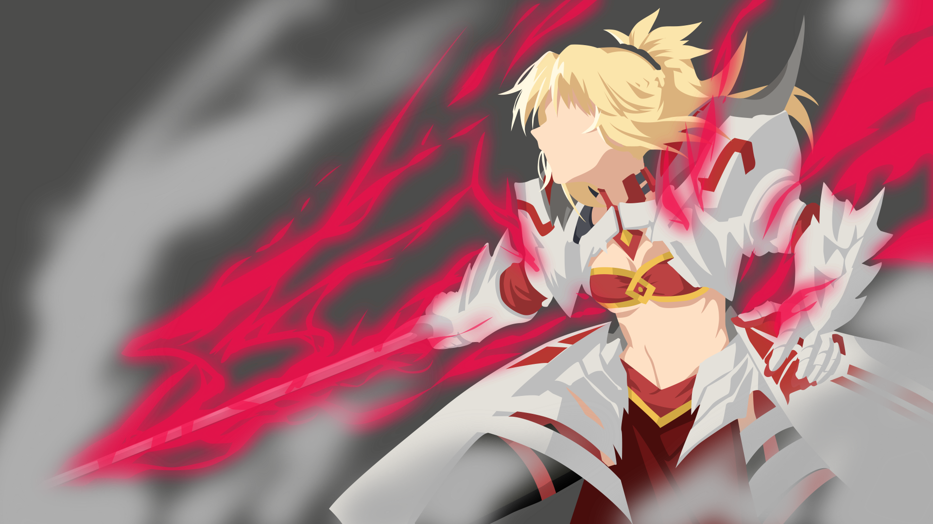 Armor Blonde Fate Series Girl Minimalist Mordred Fate Apocrypha Saber Fate Series Saber Of Red Fate  1920x1080