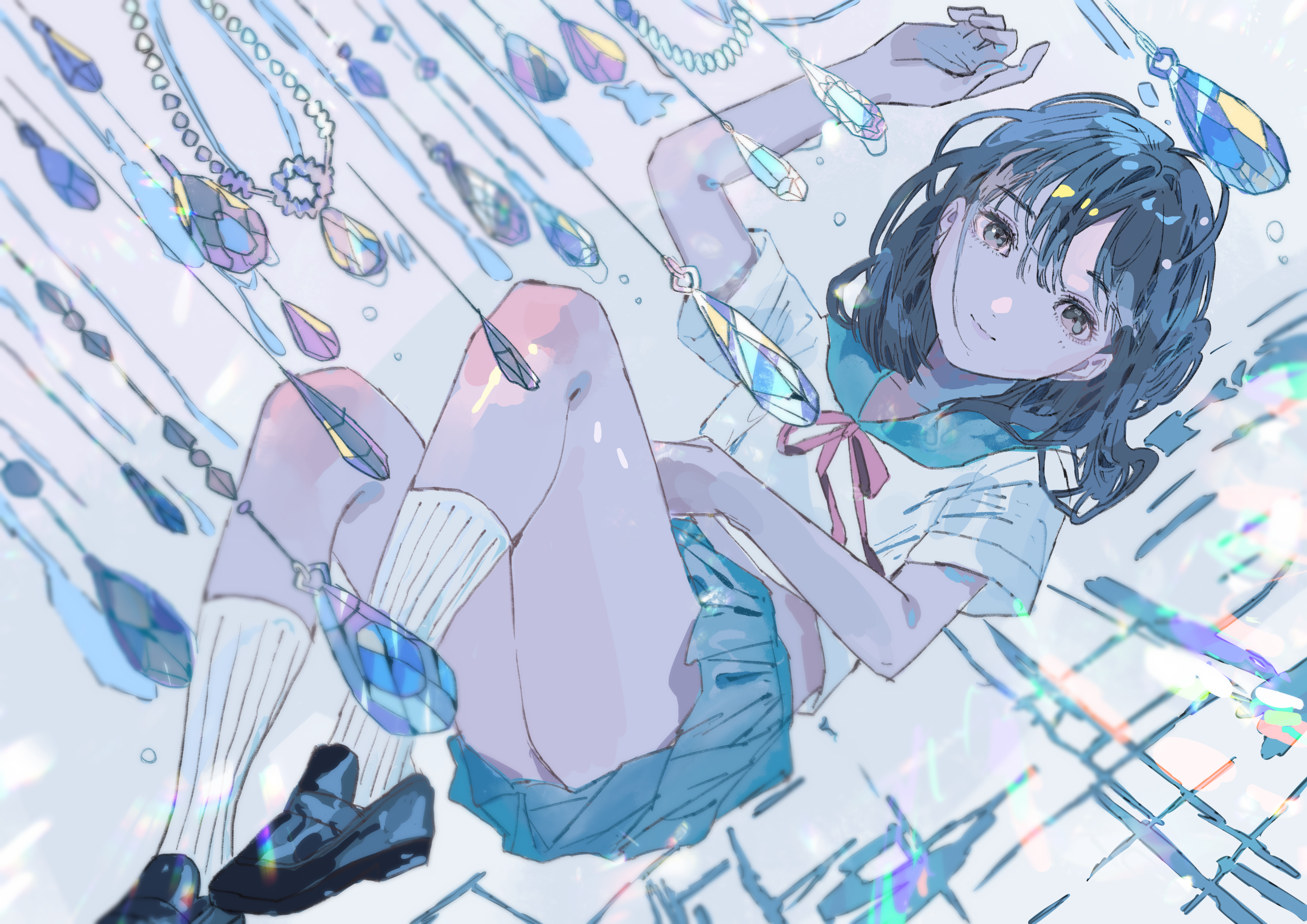 Anime Anime Girls Digital Art Artwork Qooo003 School Uniform 3508x2480