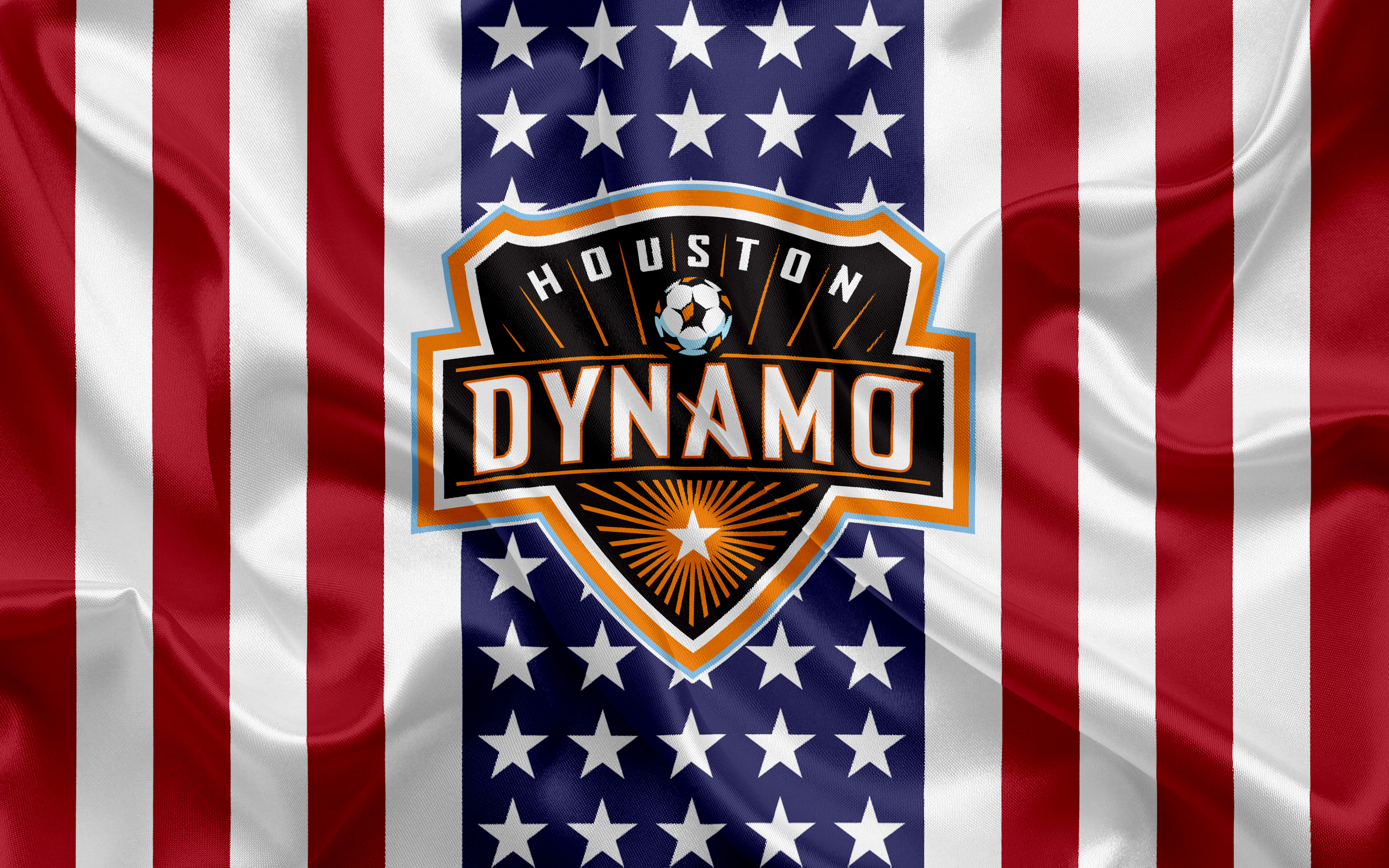 Emblem Houston Dynamo Logo Mls Soccer 3840x2400