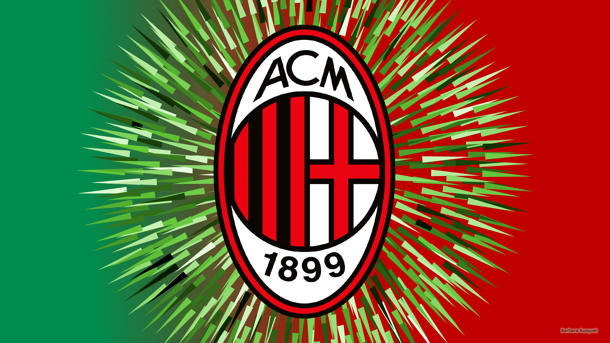 A C Milan Emblem Logo Soccer 2560x1440