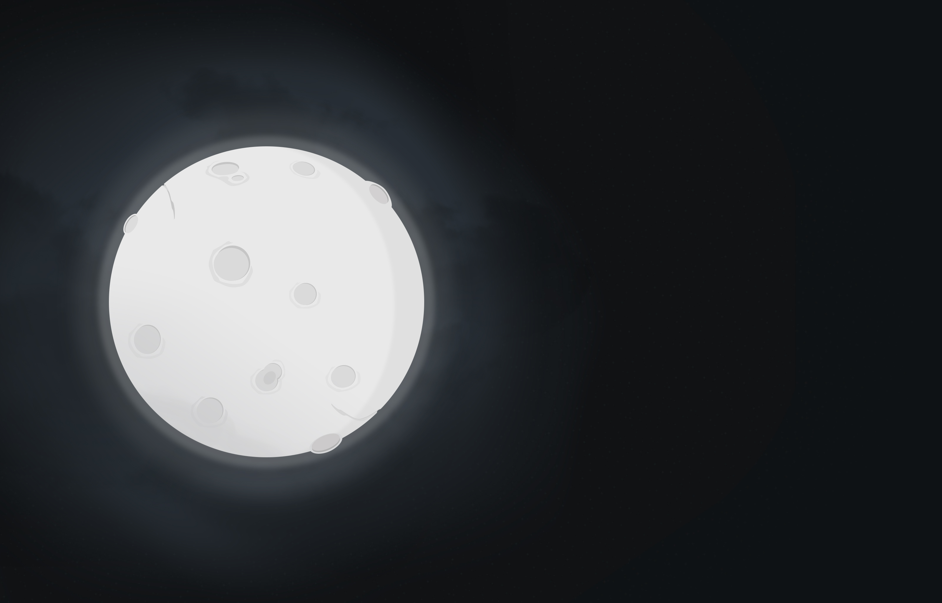 Moon Night Vector 3200x2048