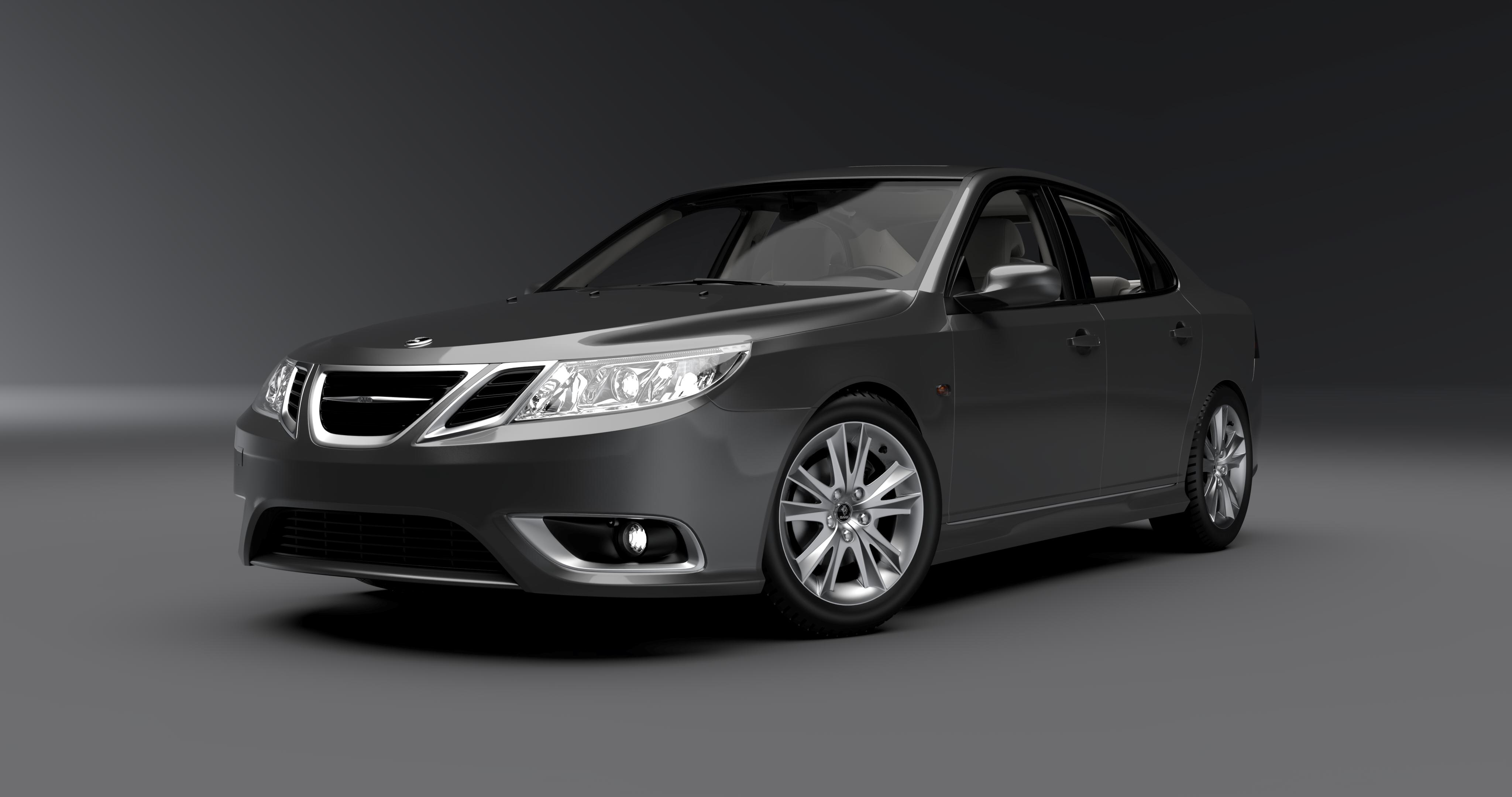 Vehicle Car Render 3D Visualization Vred Saab SAAB 9 3 Sport Sedan 4096x2160