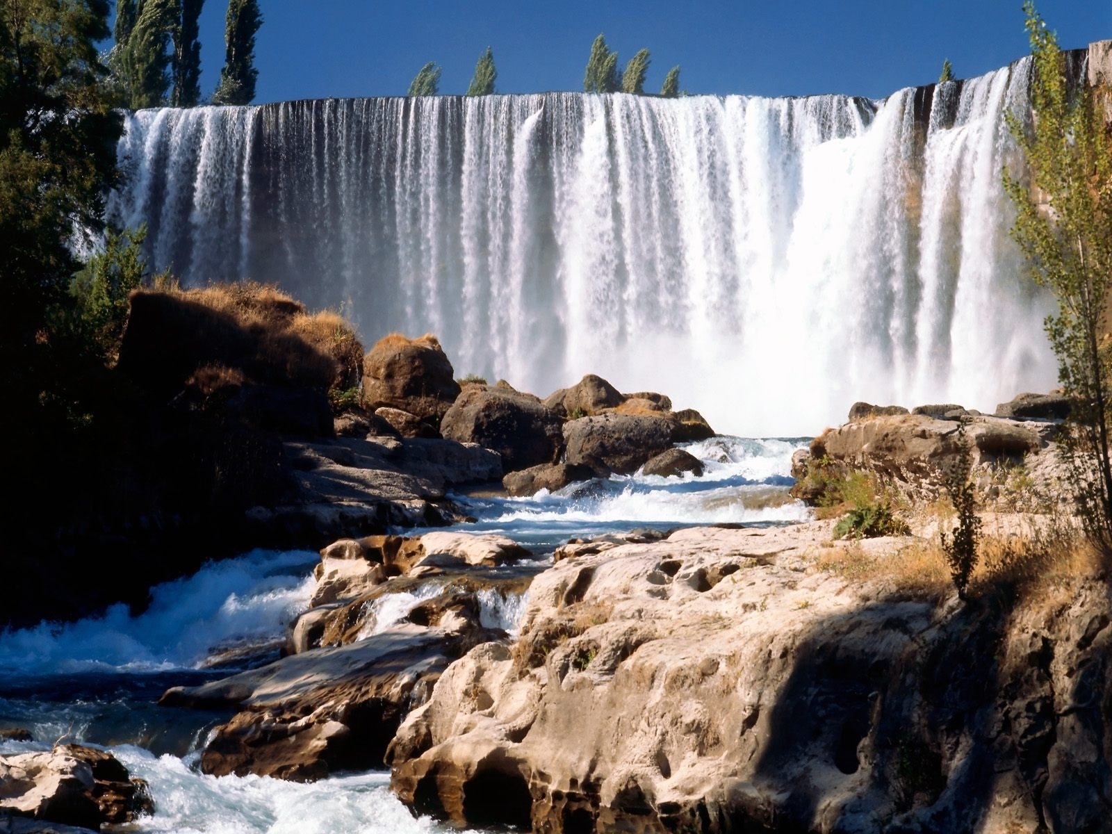 Chile Nature Rock Water Waterfall 1600x1200