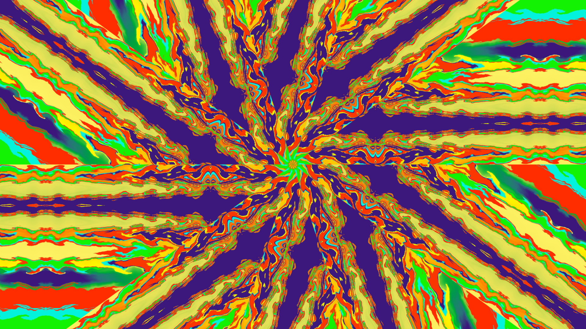 Artistic Colorful Colors Digital Art Kaleidoscope Pattern 1920x1080