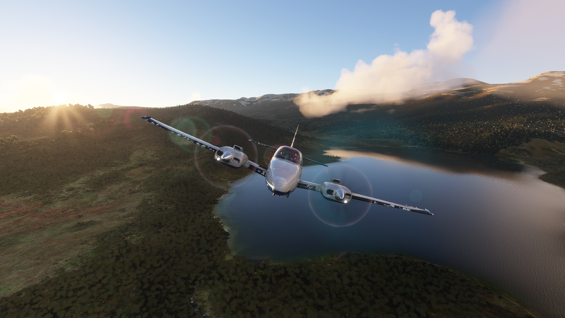 Microsoft Flight Simulator 2020 Video Games Frontal View Aircraft Planes 1920x1080