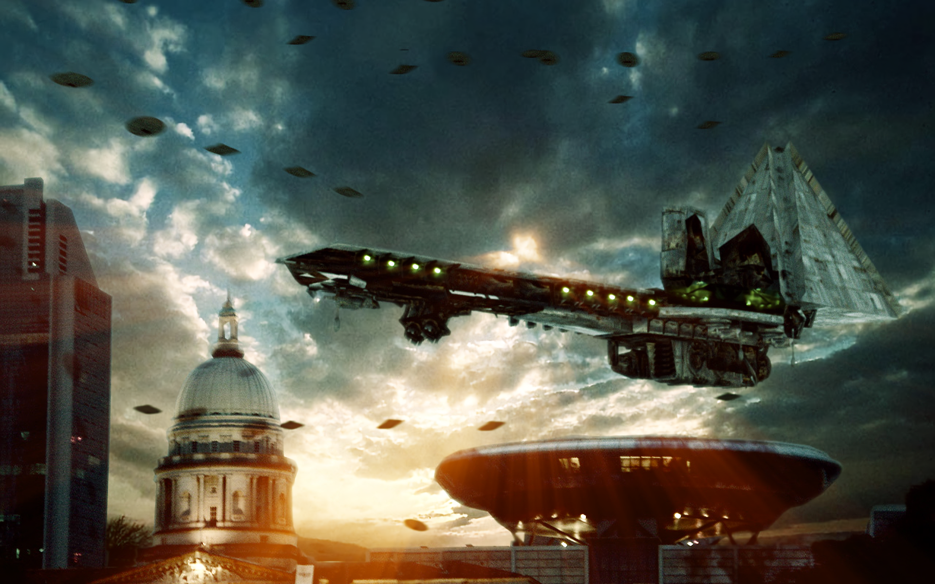 Alien Invasion Spaceship 1920x1200