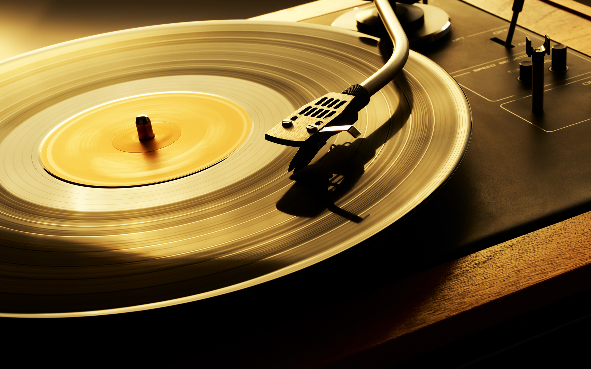 Vinyl Music Vintage Gramophone Technology Motion Blur Shadow 1920x1200