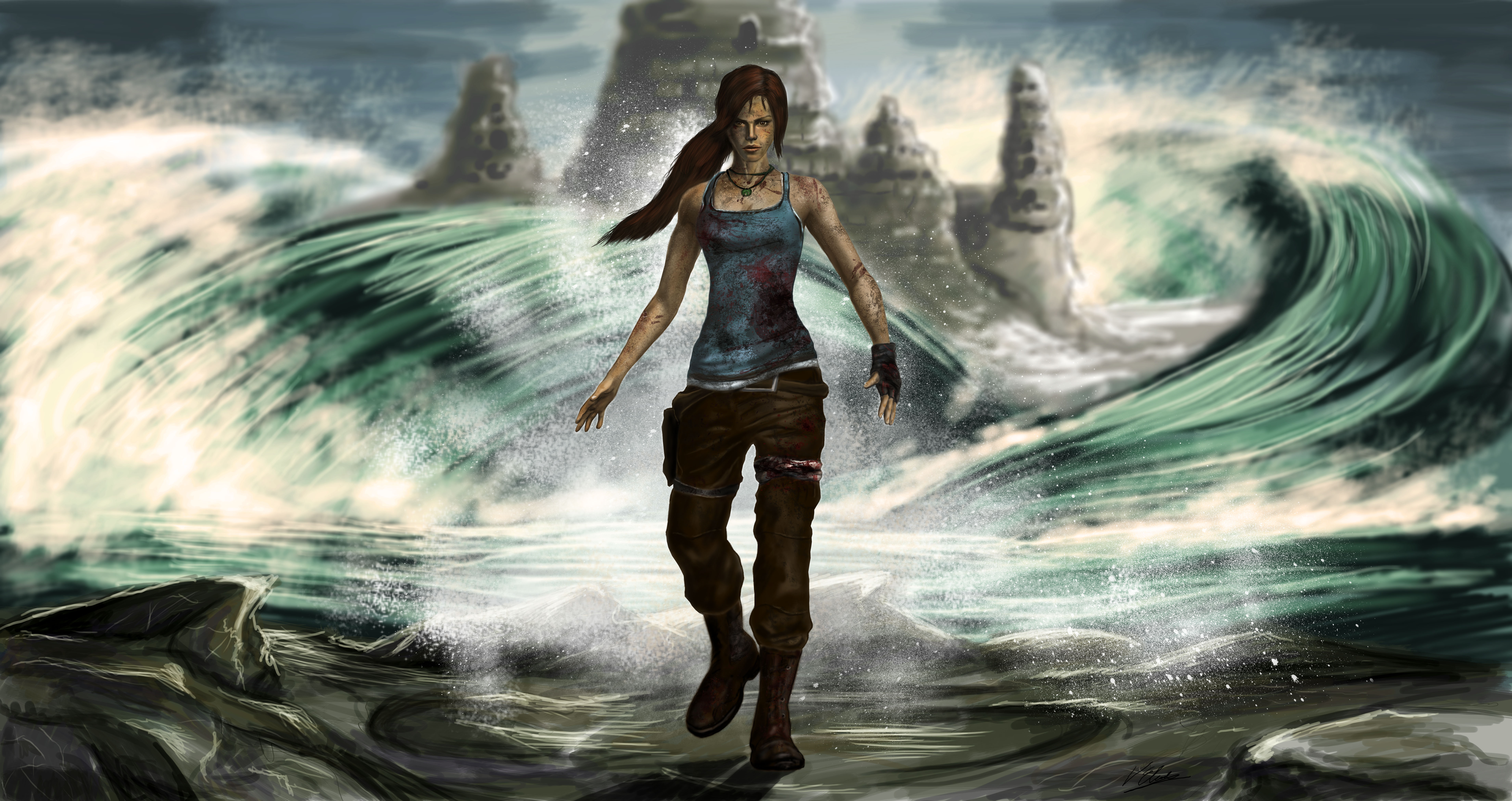 Lara Croft Tomb Raider 7679x4071