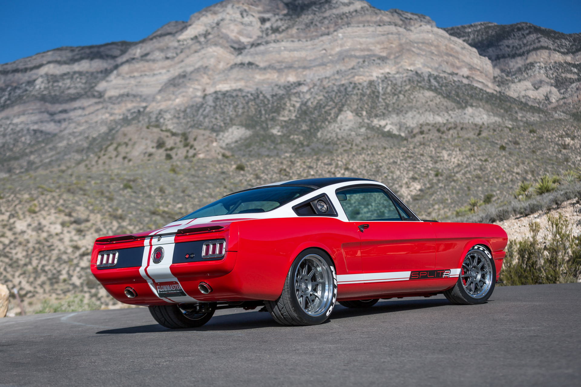 Car Fastback Ford Mustang Splitr Muscle Car Red Car Ringbrothers Tuning 1920x1280