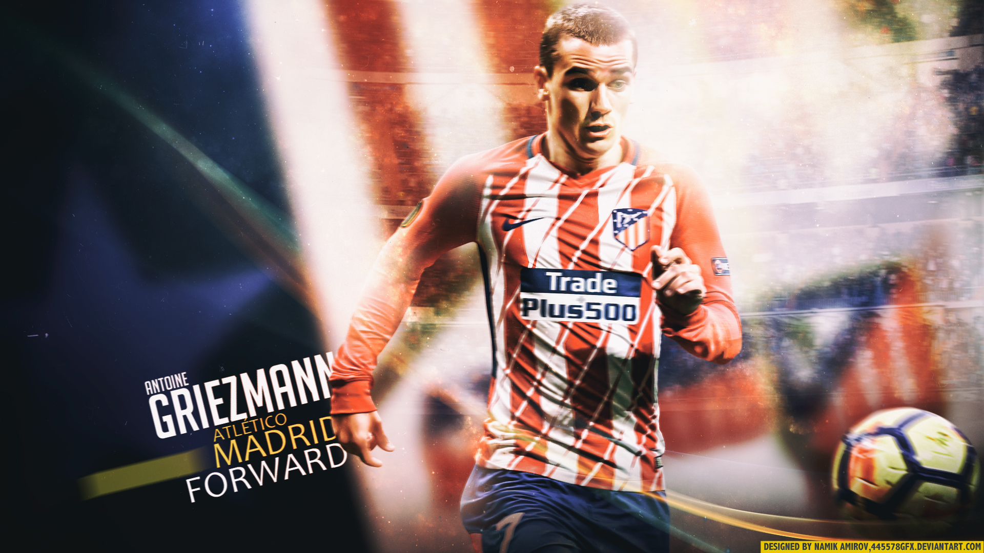 Antoine Griezmann Atletico Madrid French Soccer 1920x1080