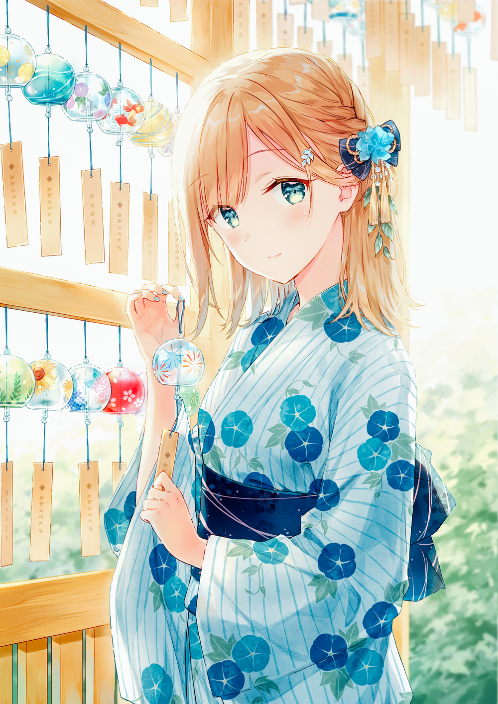 Anime Anime Girls Digital Art Artwork 2D Portrait Display Vertical Hiten Yukata 1000x1414