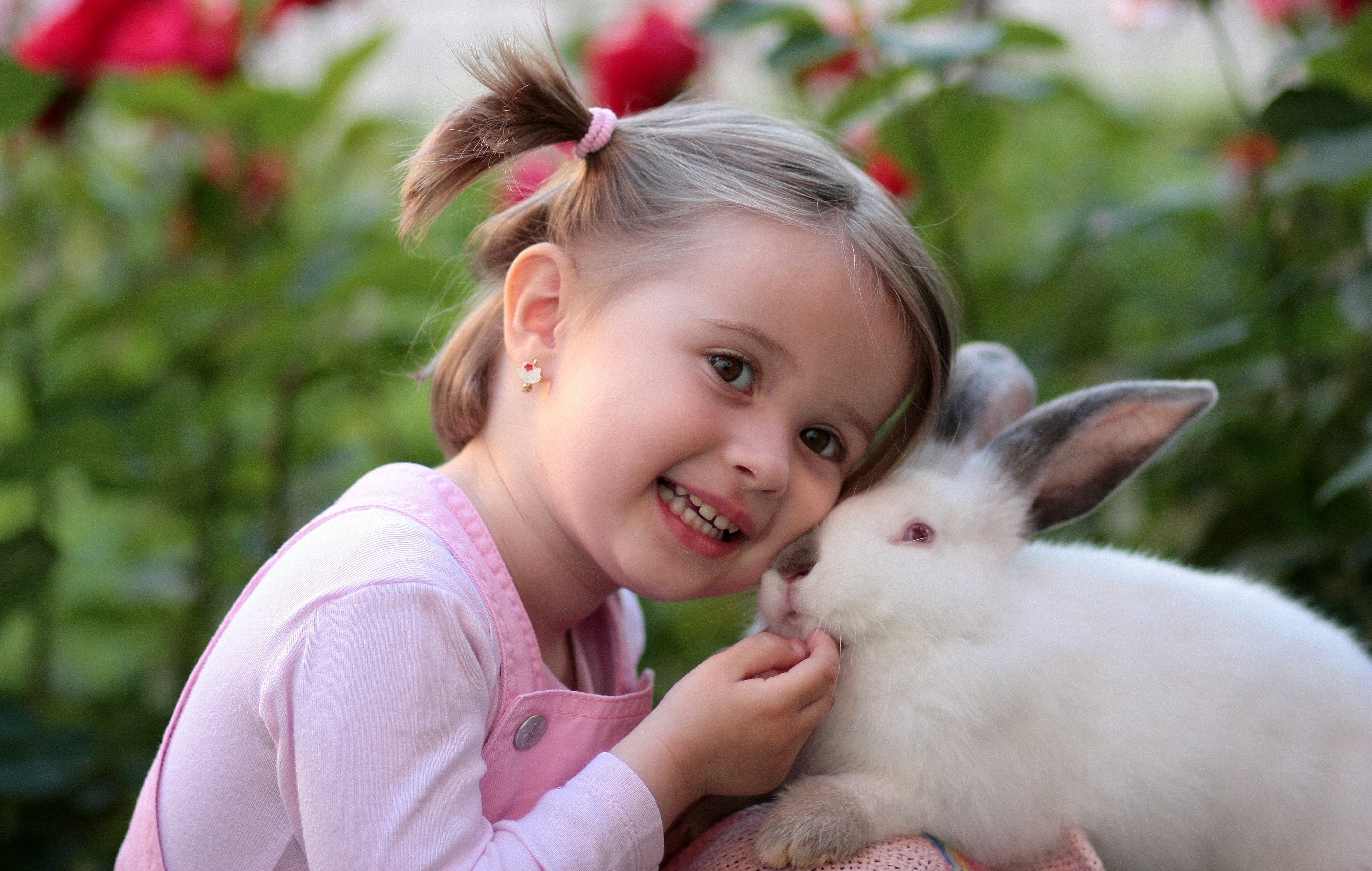 Bunny Child Cute Little Girl 4272x2712