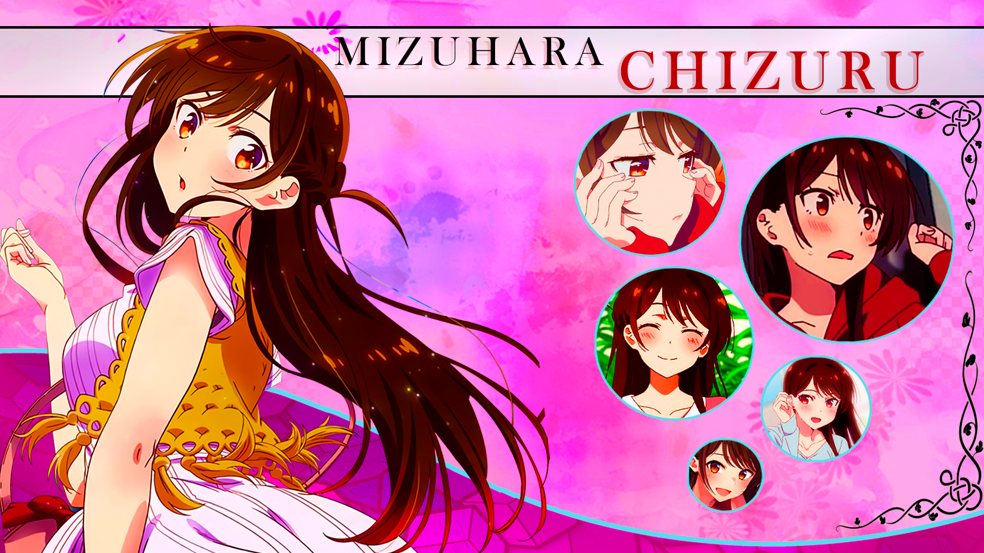 Kanojo Okarishimasu Rent A Girlfriend Anime Girls Chizuru Mizuhara Brunette 1920x1080