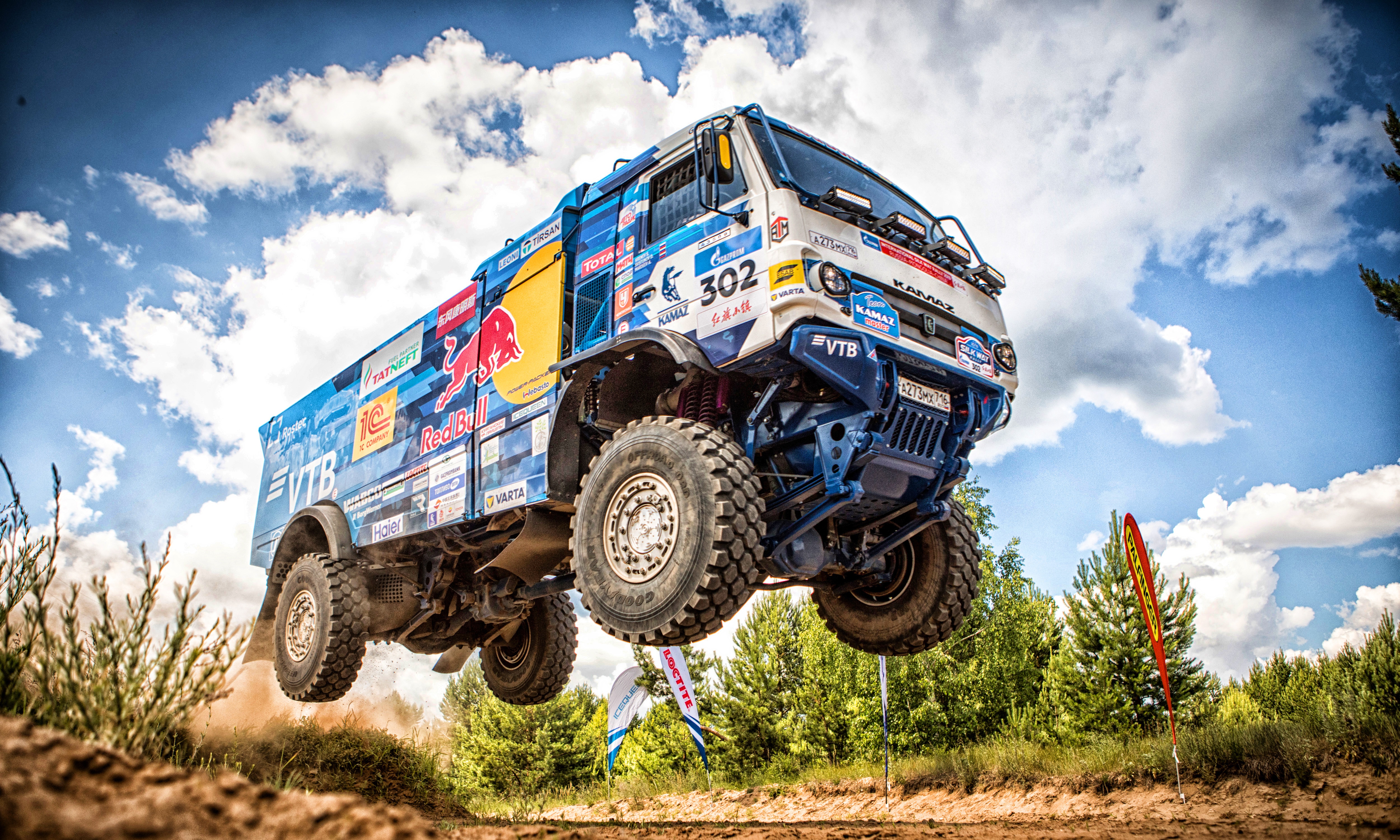 Kamaz Rallying Red Bull Truck Vehicle 5000x3000
