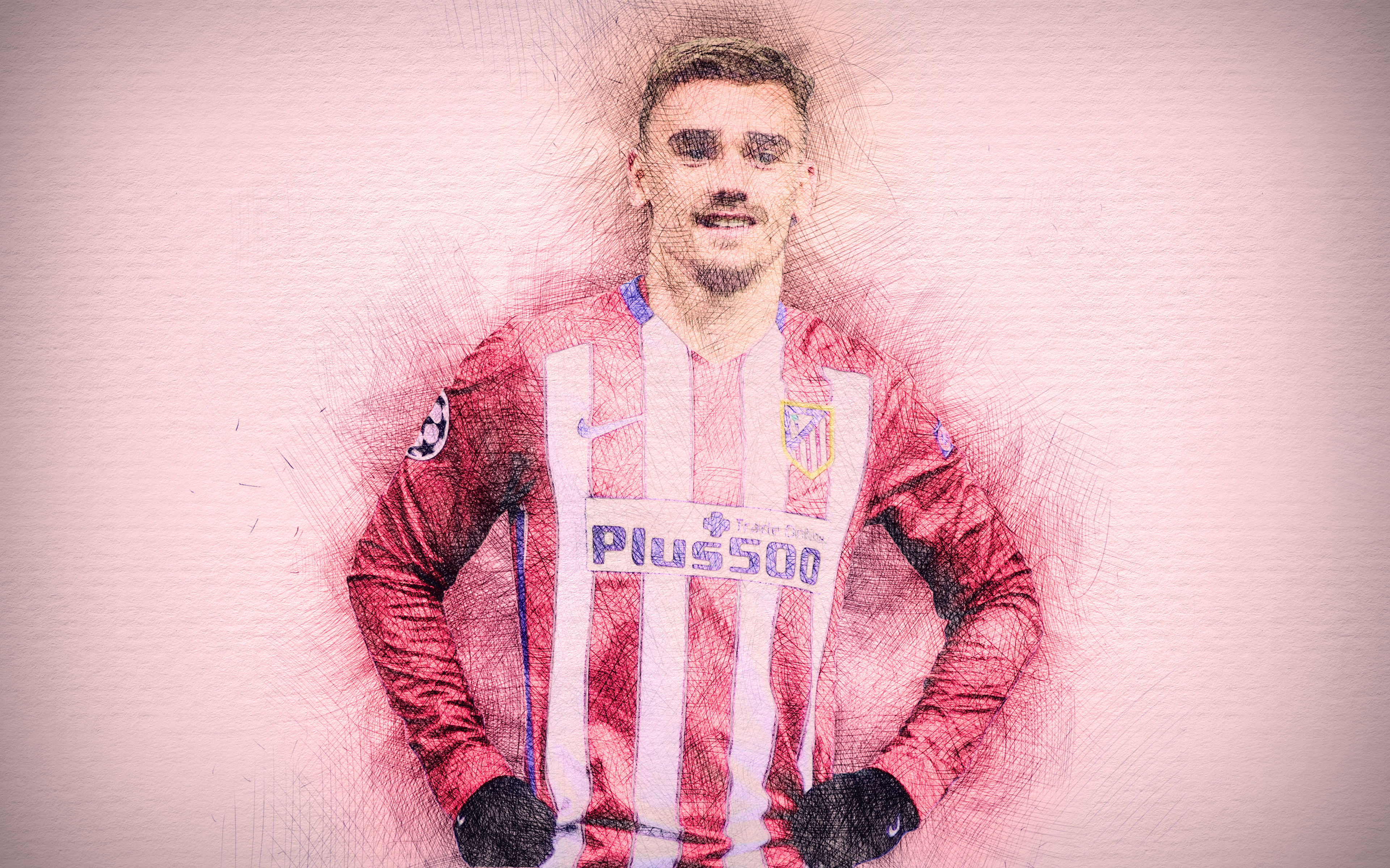 Antoine Griezmann Atletico Madrid French Soccer 3840x2400