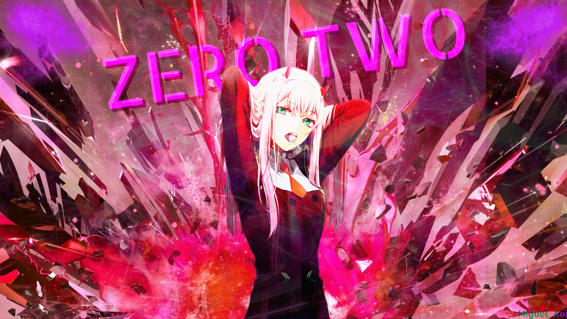 Anime Girl Pink Zero Two Darling In The Franxx 1920x1080