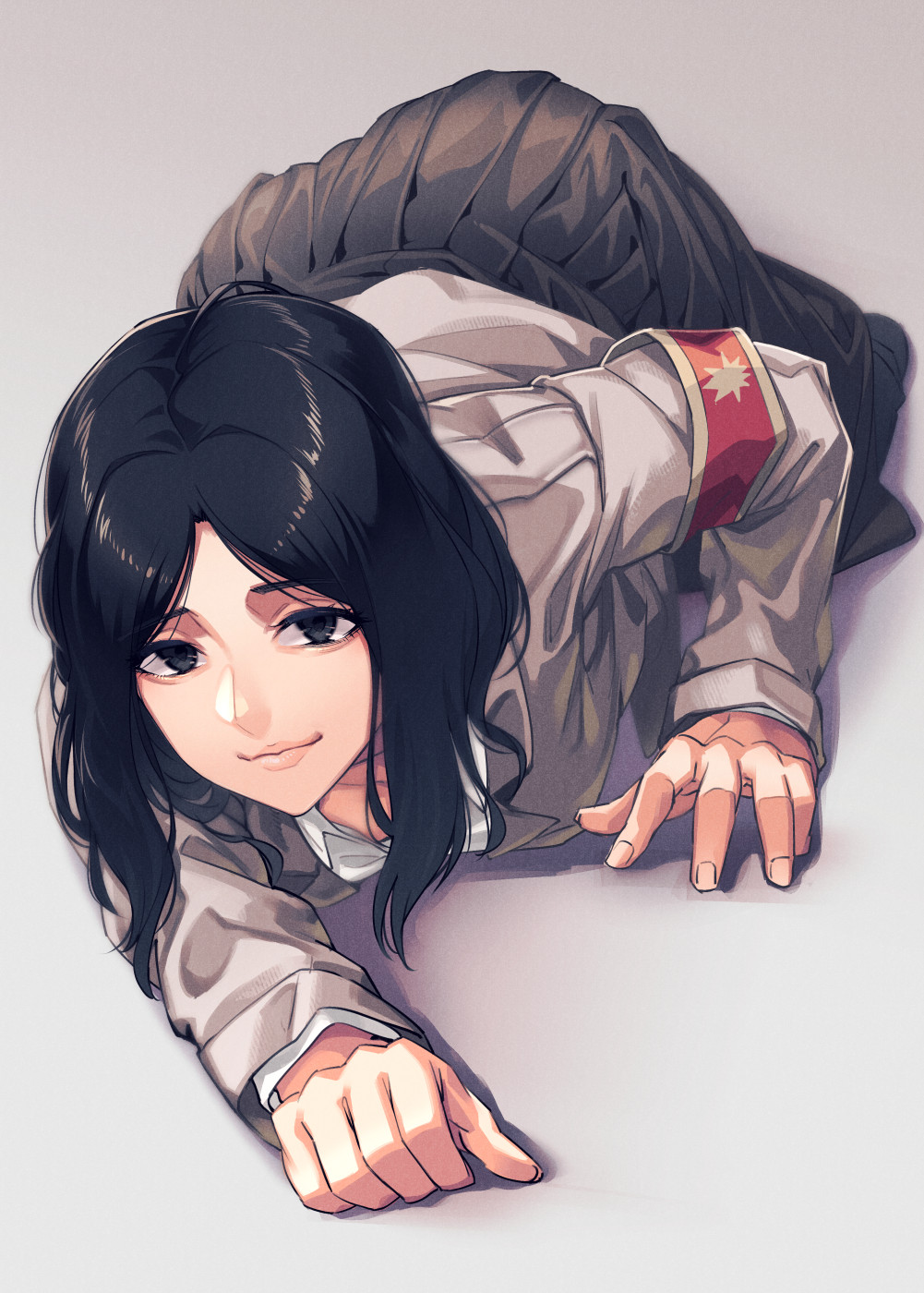 Shingeki No Kyojin Smiling Long Skirt Crawling Black Hair Long Hair Looking At Viewer Anime Pieck Fi 1001x1400