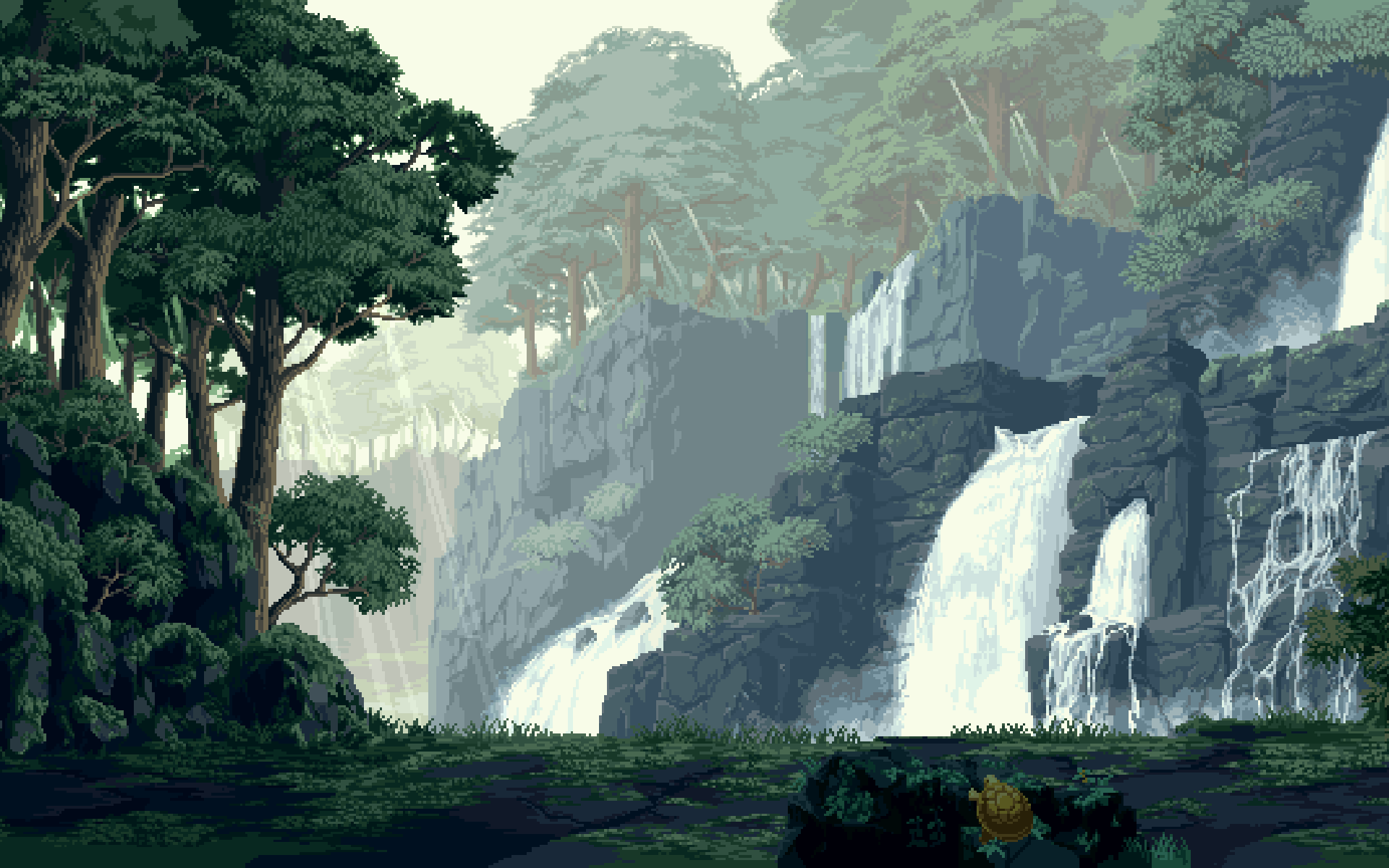 Earth Waterfall 1920x1200