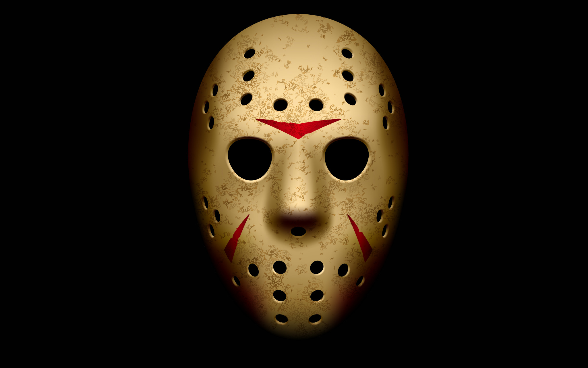 Black Background Jason Voorhees Friday The 13th Mask 2048x1280