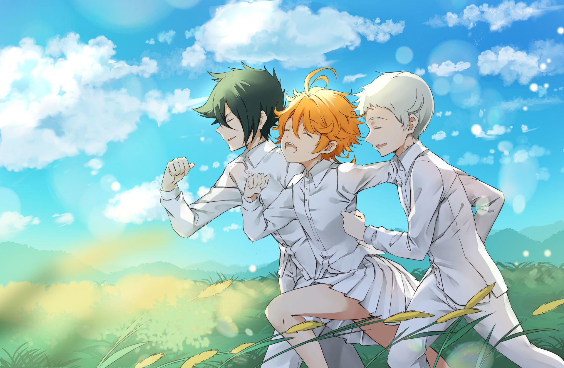 Emma The Promised Neverland Norman The Promised Neverland Ray The Promised Neverland The Promised Ne 1920x1255
