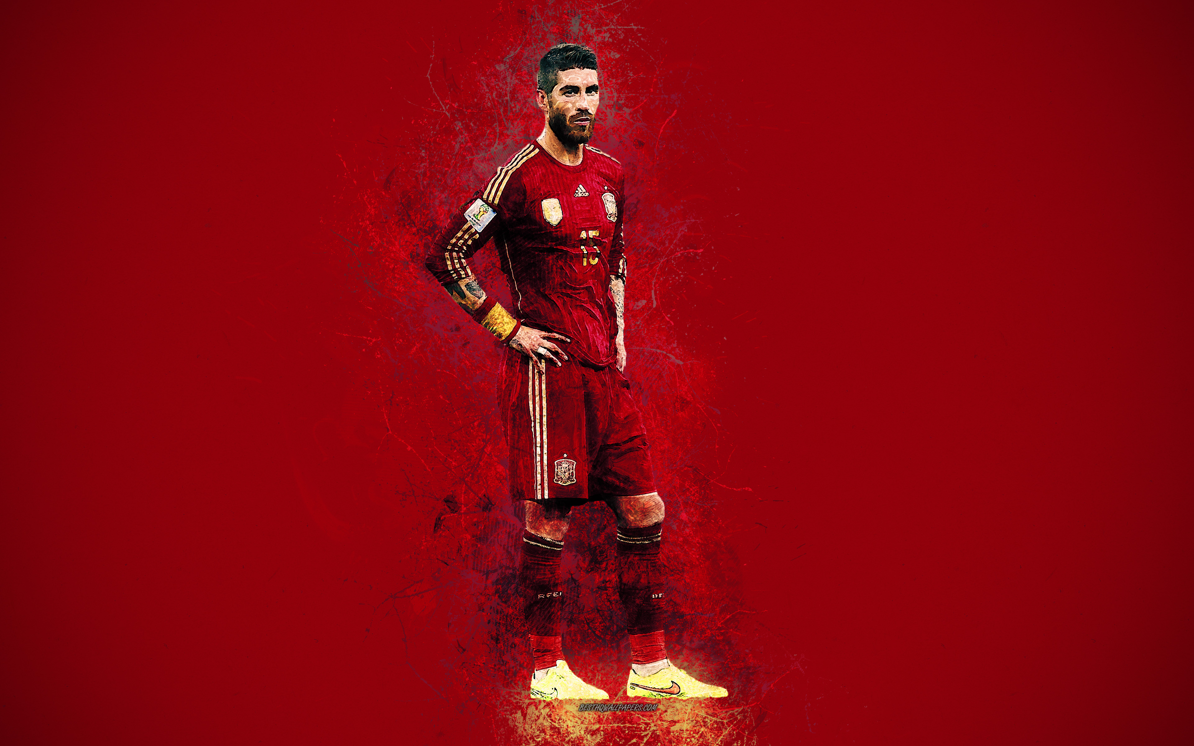 Sergio Ramos Soccer Spanish 3840x2400