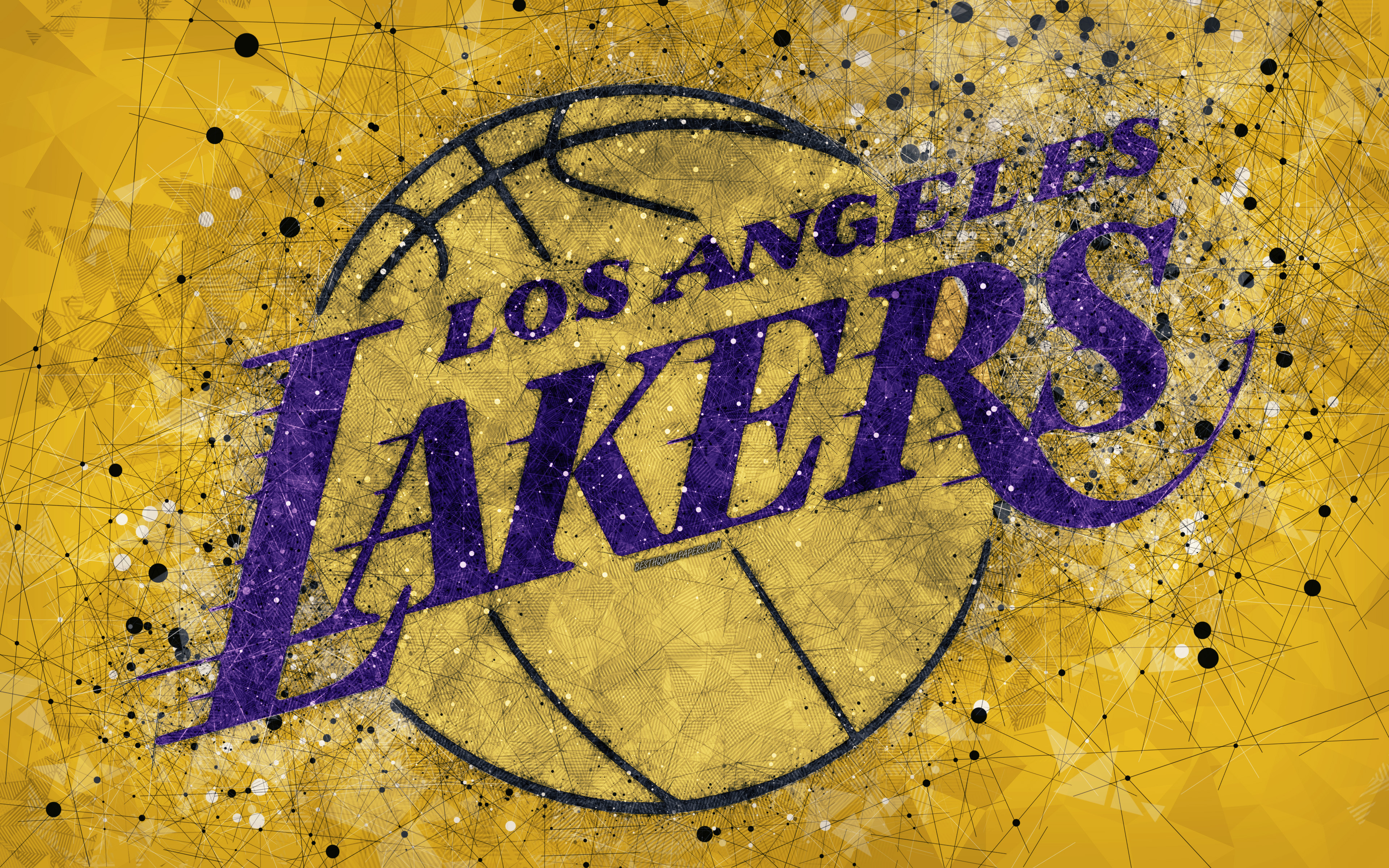 Basketball Logo Los Angeles Lakers Nba 3840x2400