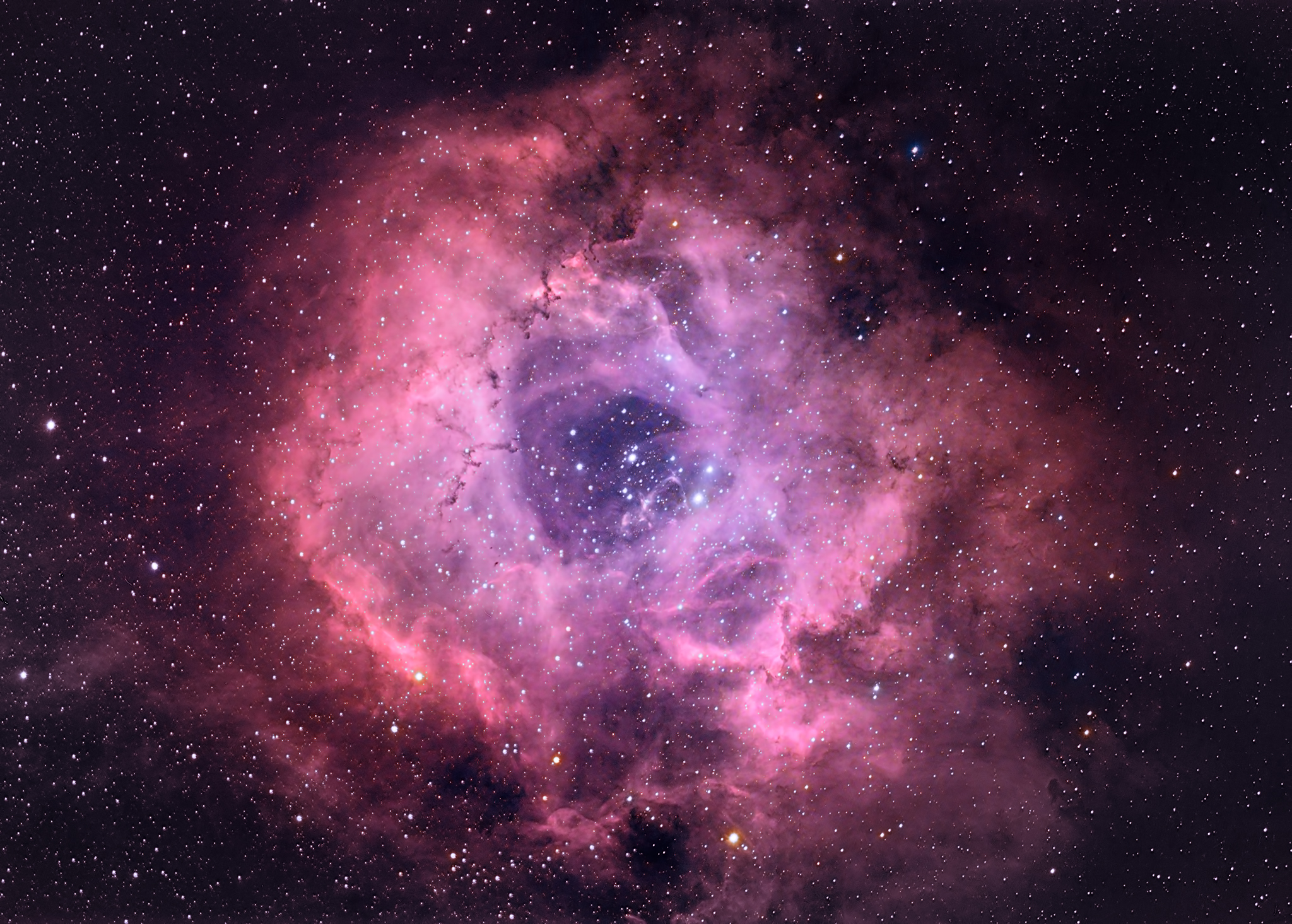 Cosmos Nebula Rosette Nebula Space Stars 2048x1465