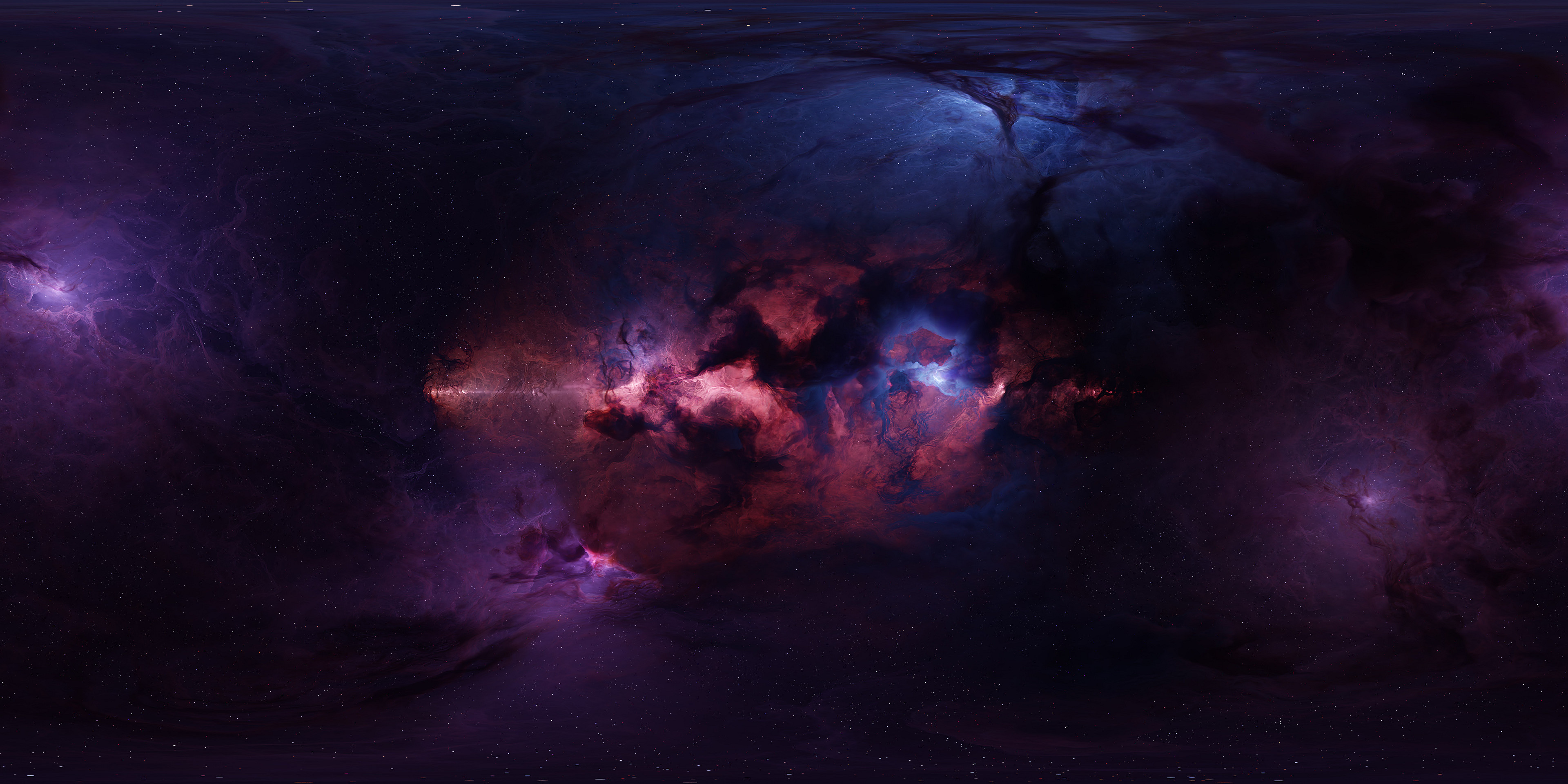 ArtStation Digital Art Tim Barton Space Nebula 3840x1920