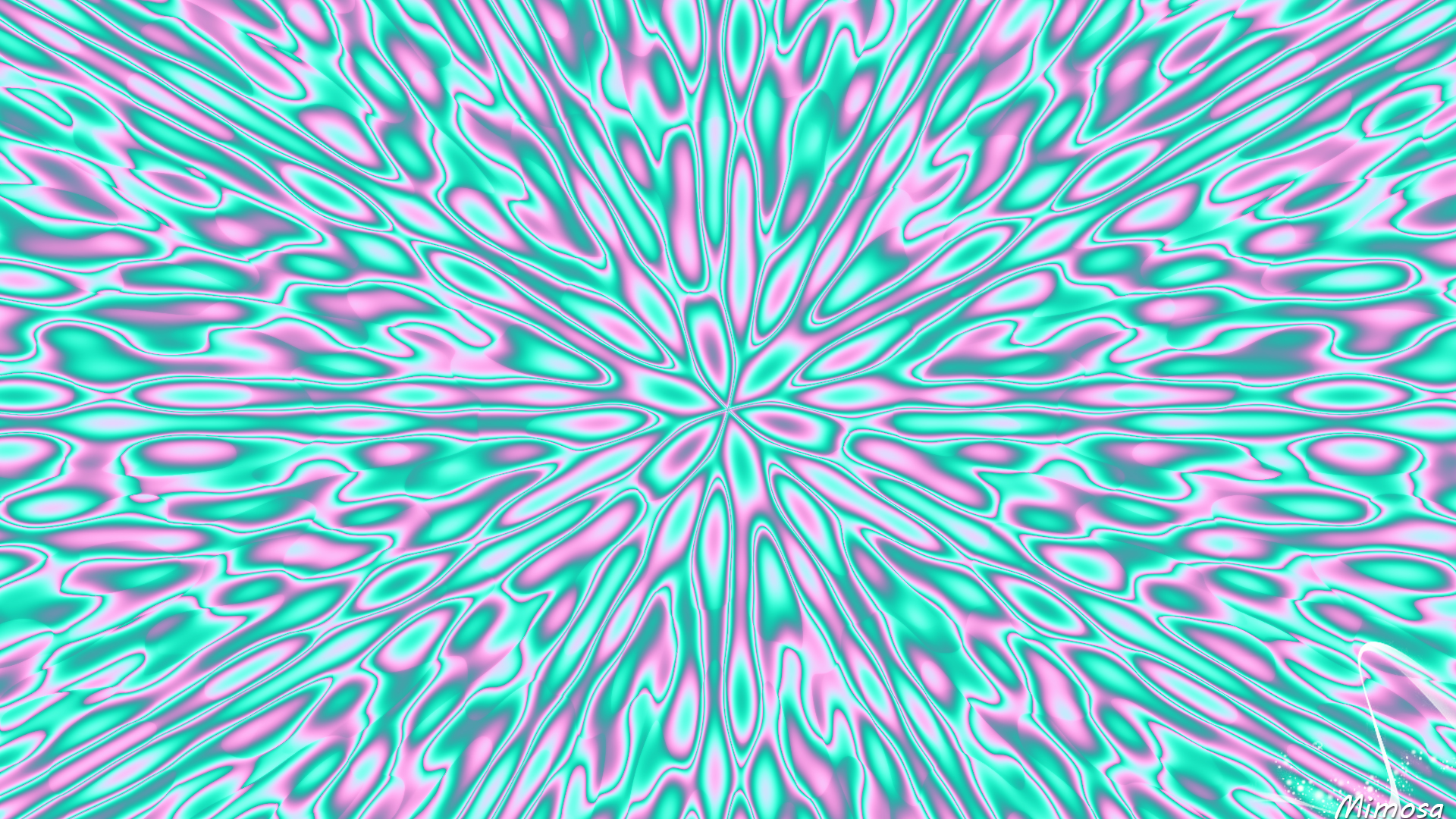 Abstract Artistic Colors Digital Art Kaleidoscope 1920x1080