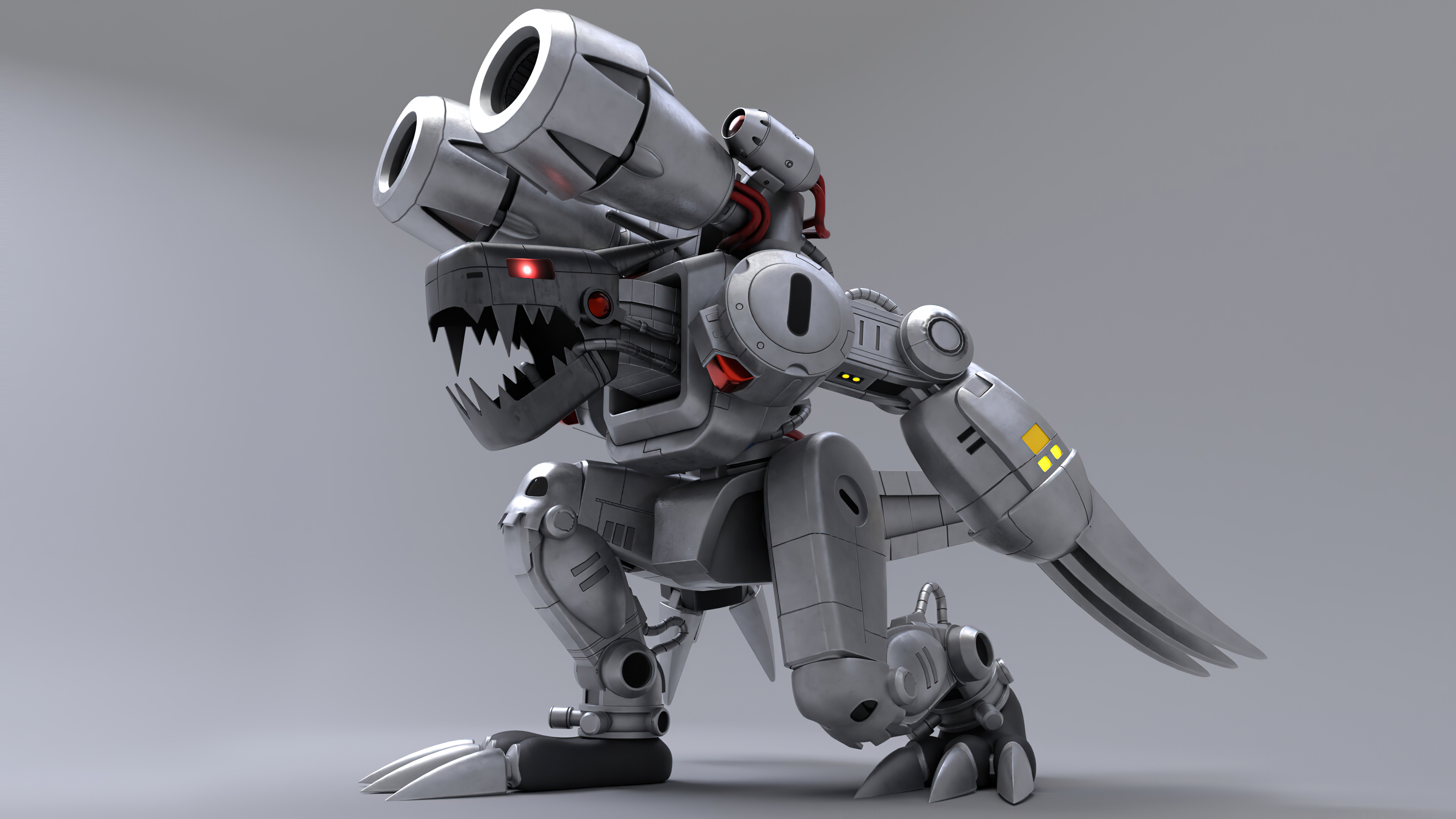 Digimon Machinedramon Mugendramon ArtStation 3D Graphics 8000x4500