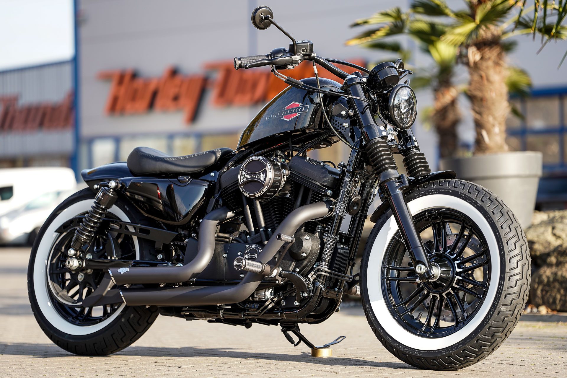 Custom Motorcycle Harley Davidson Thunderbike Customs 1920x1280