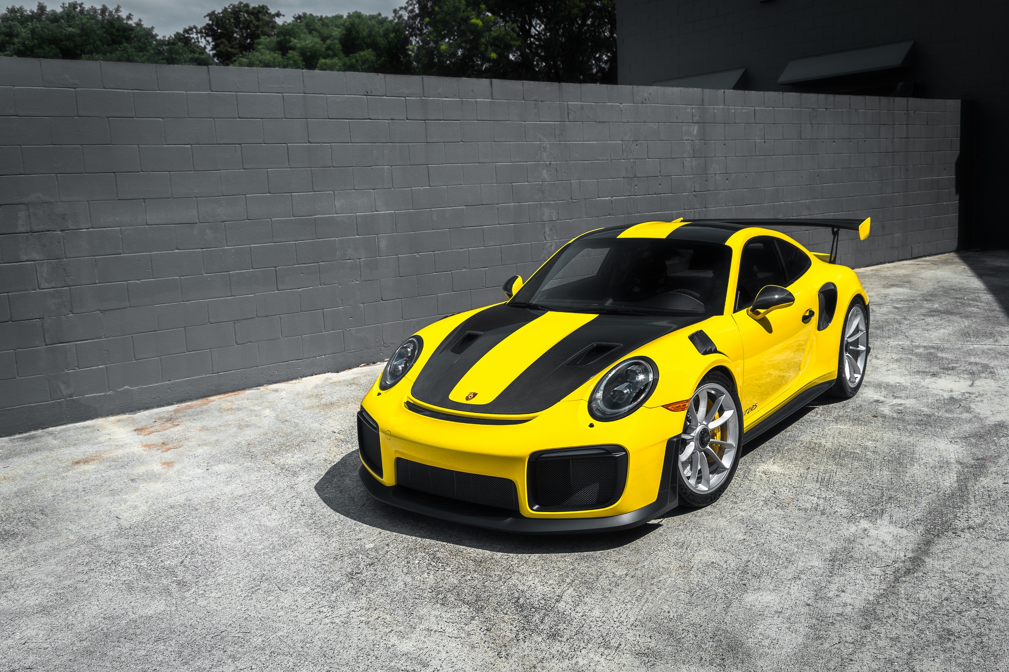 Car Porsche Porsche 911 Porsche 911 Gt2 Sport Car Vehicle Yellow Car 2048x1365
