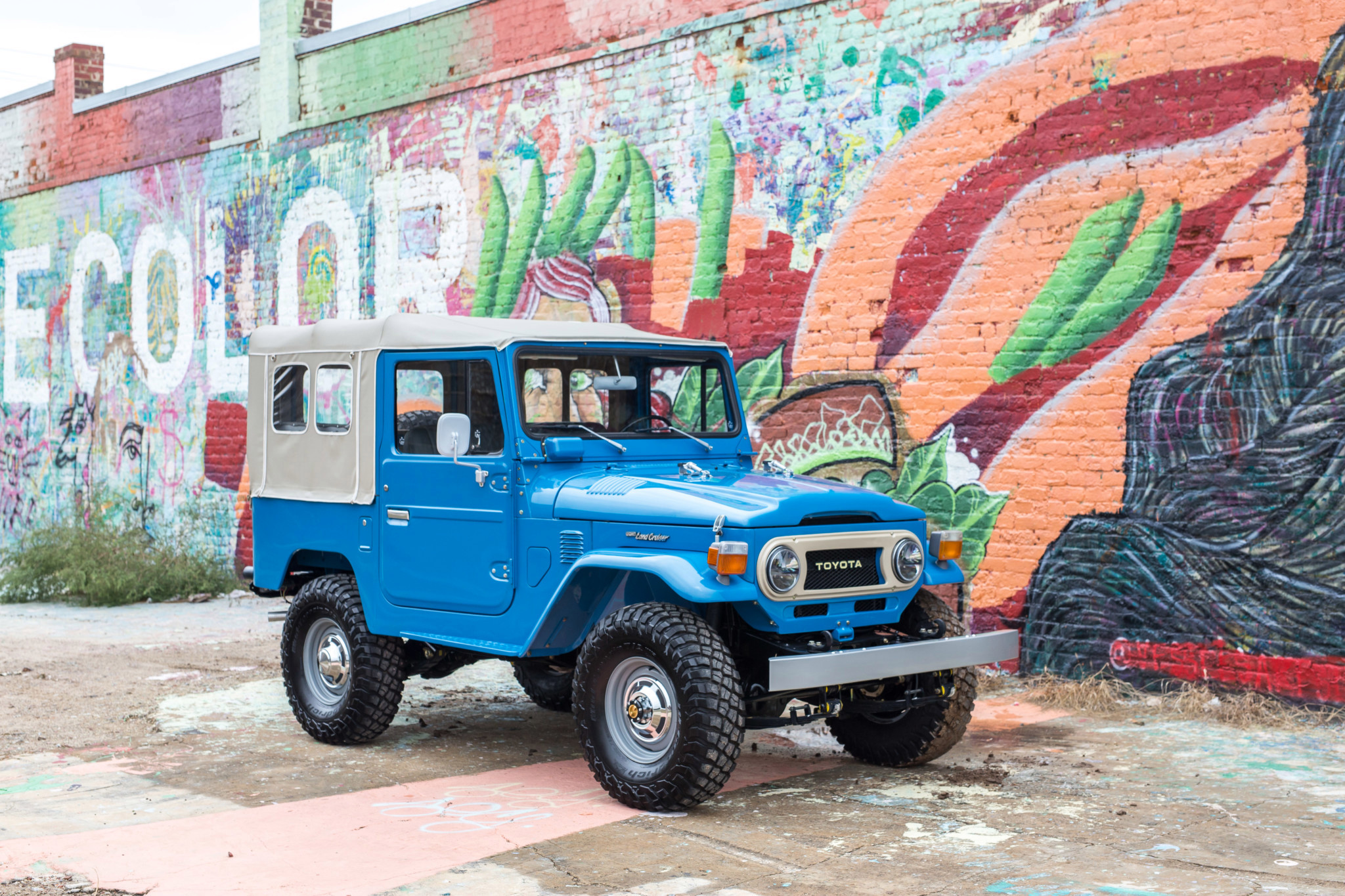 Blue Car Car Off Road Old Car Toyota Land Cruiser Fj40 2048x1365