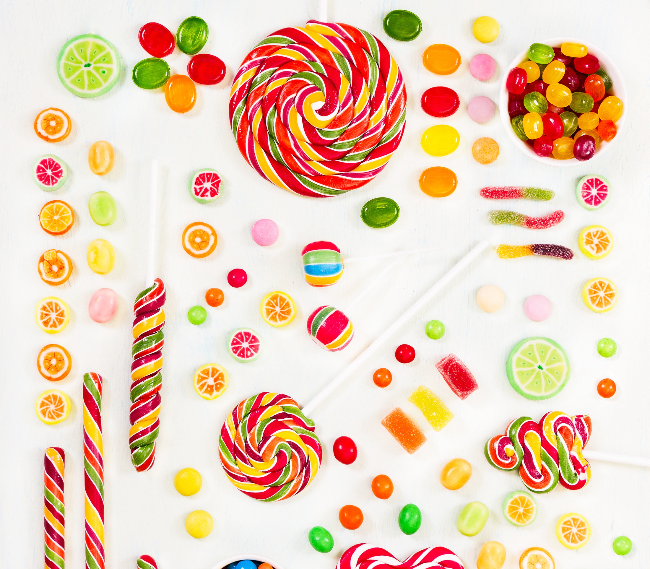 Candy Colorful Lollipop Sweets 2200x1926